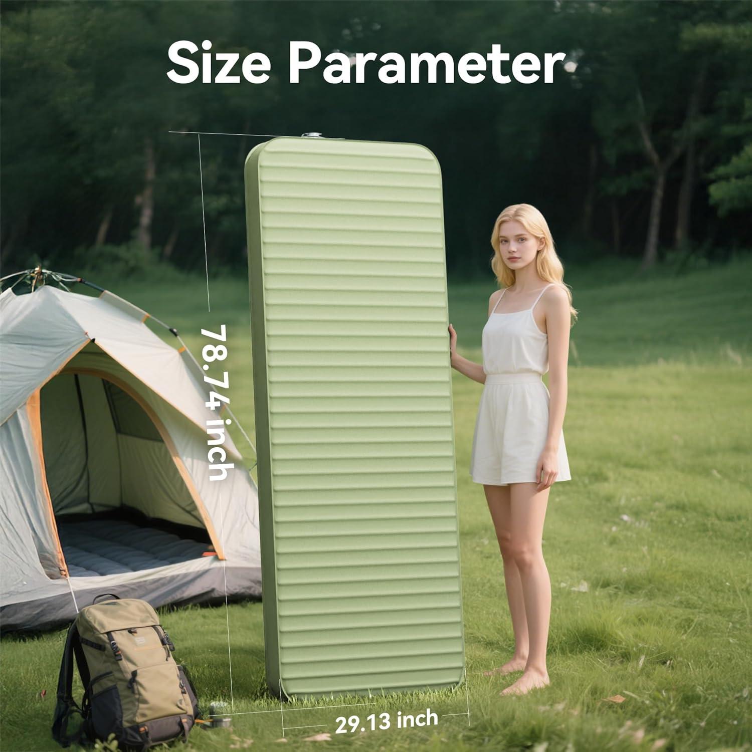 Colchoneta de Camping PineHike PHW - 4" Espuma Memoria, Aislada