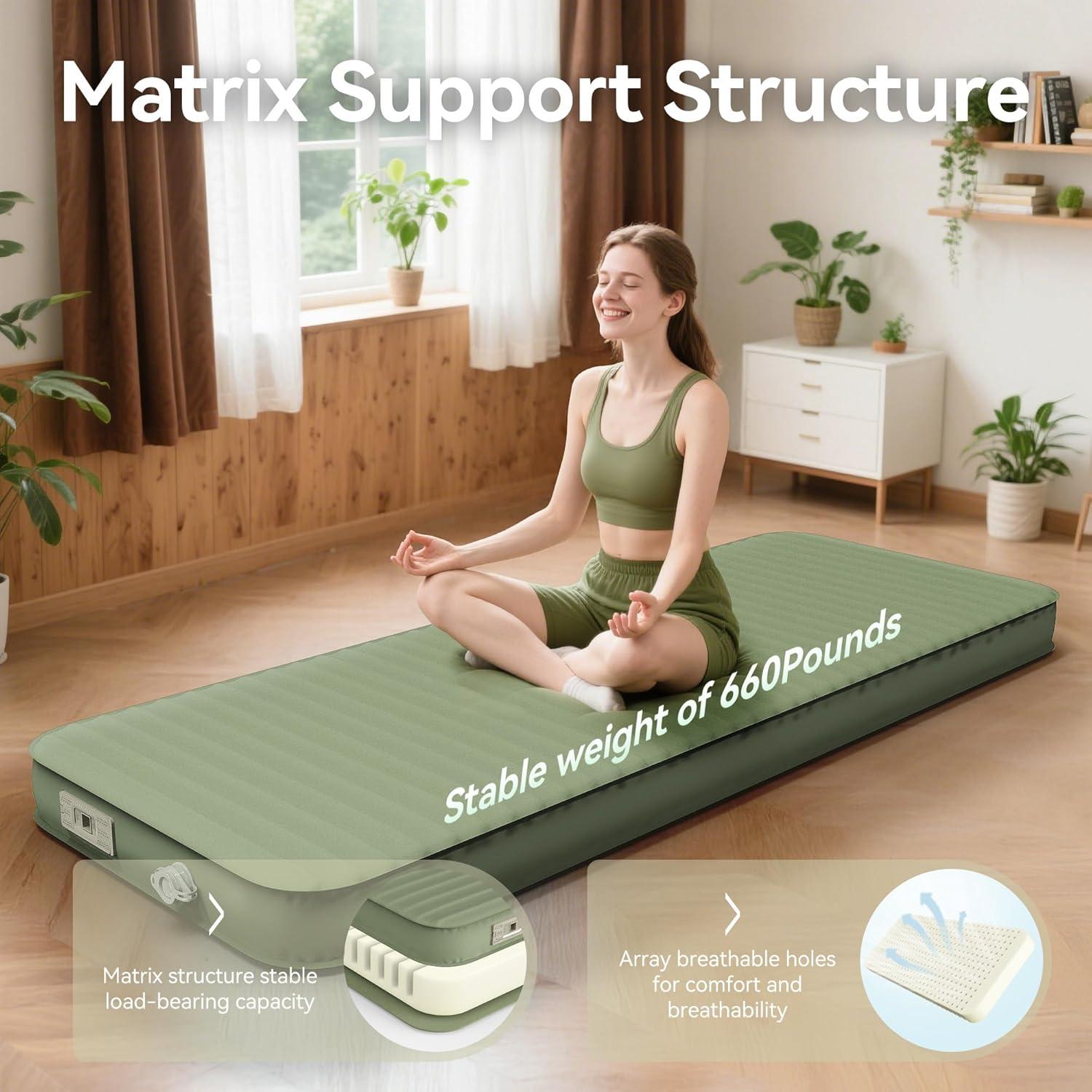 Colchoneta de Camping PineHike PHW - 4" Espuma Memoria, Aislada