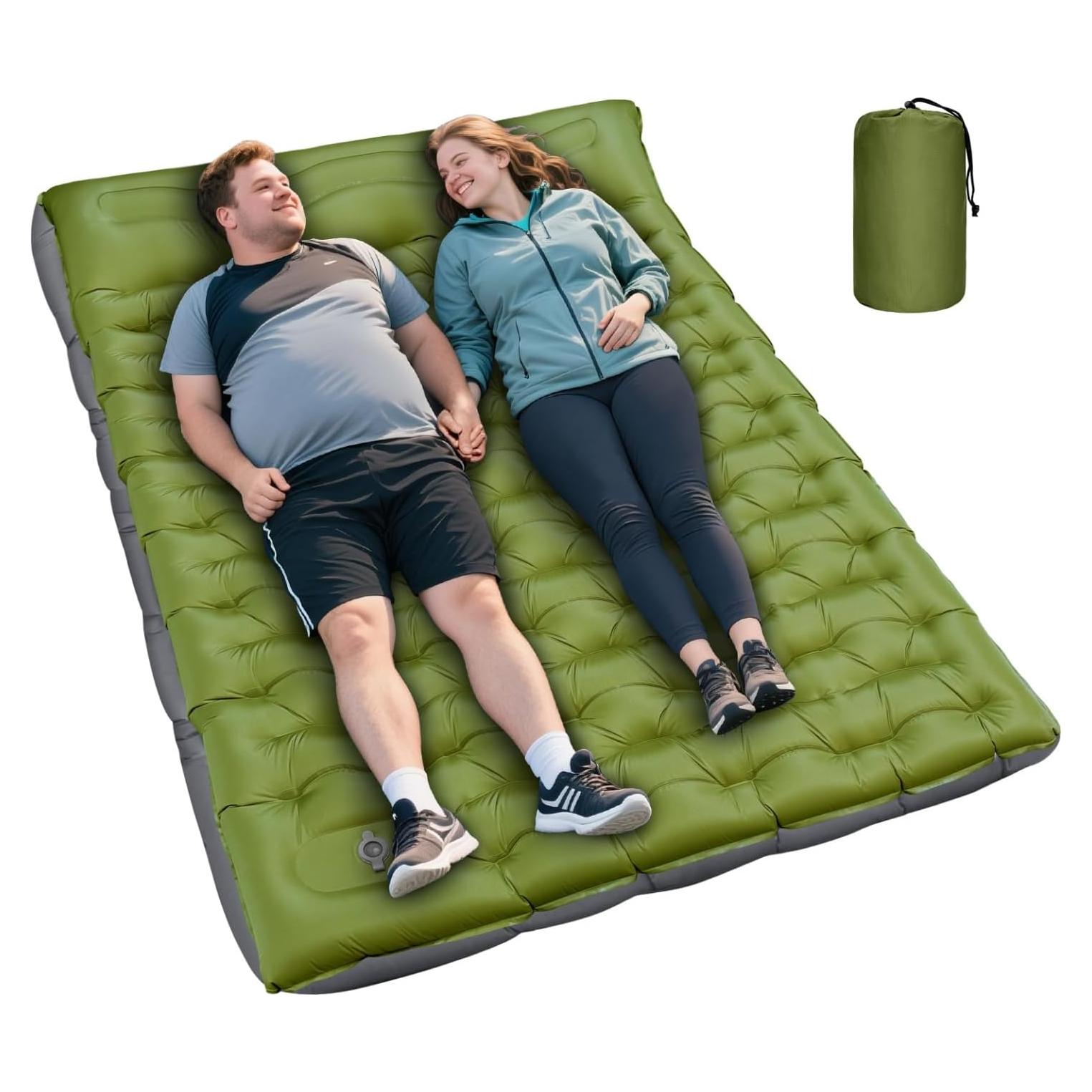 Colchón Inflable Doble Oramoose 15 cm con Almohada y Bomba