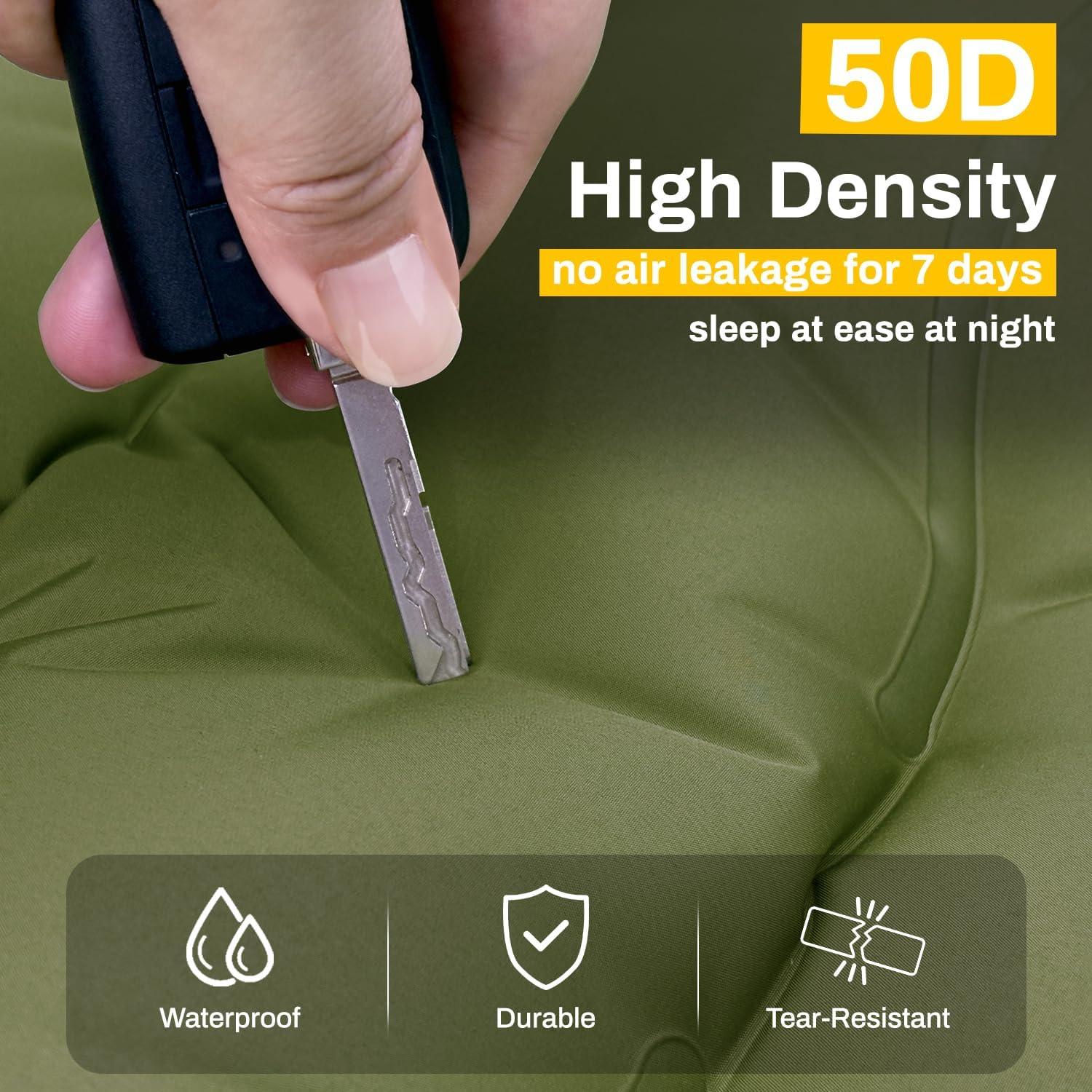 Colchón Inflable Doble Oramoose 15 cm con Almohada y Bomba