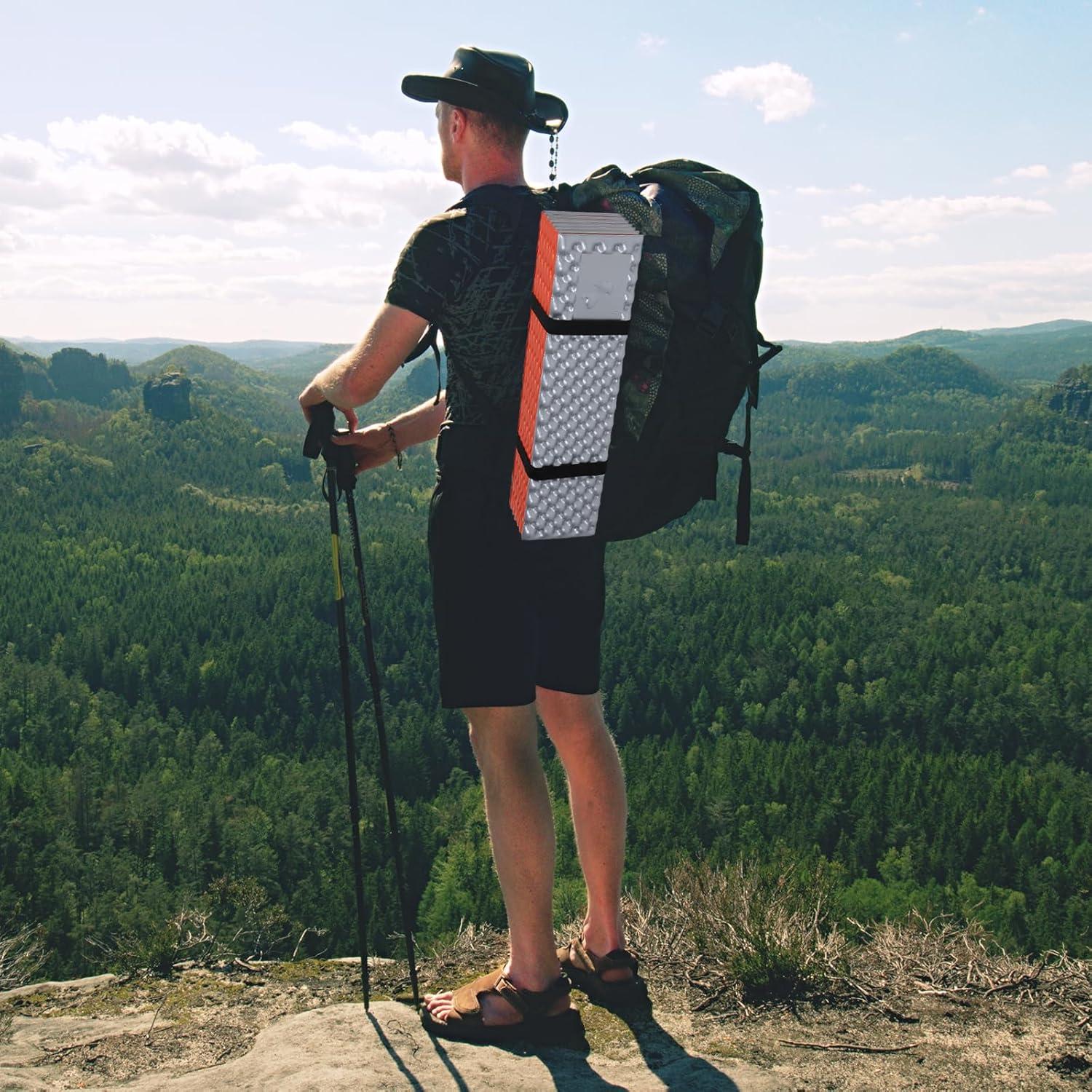 Almohadilla de Dormir PATIKIL Espuma Cerrada 185x55cm Naranja