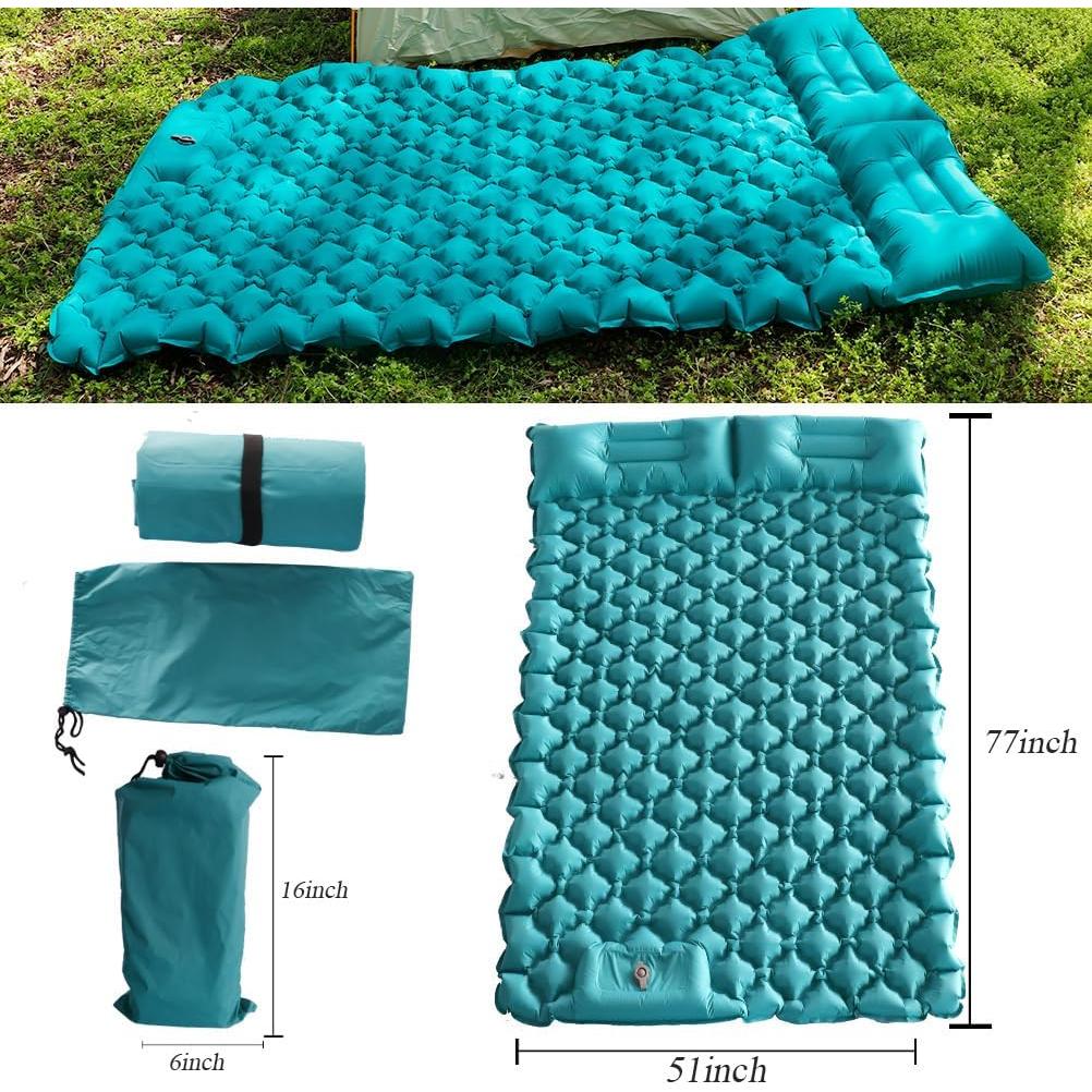 Colchoneta Inflable Icepac CampingPad Verde D-JR 196x130cm