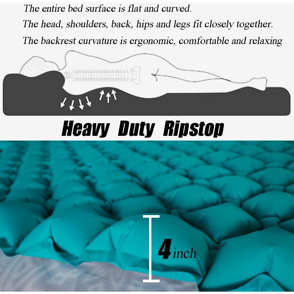 Colchoneta Inflable Icepac CampingPad Verde D-JR 196x130cm