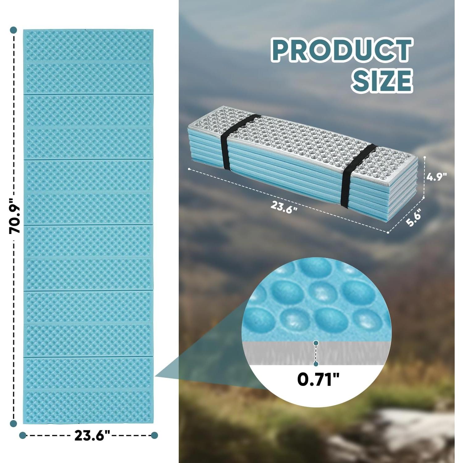 Colchoneta de Espuma Plegable Fitply FY-Camping Pad 180x60cm