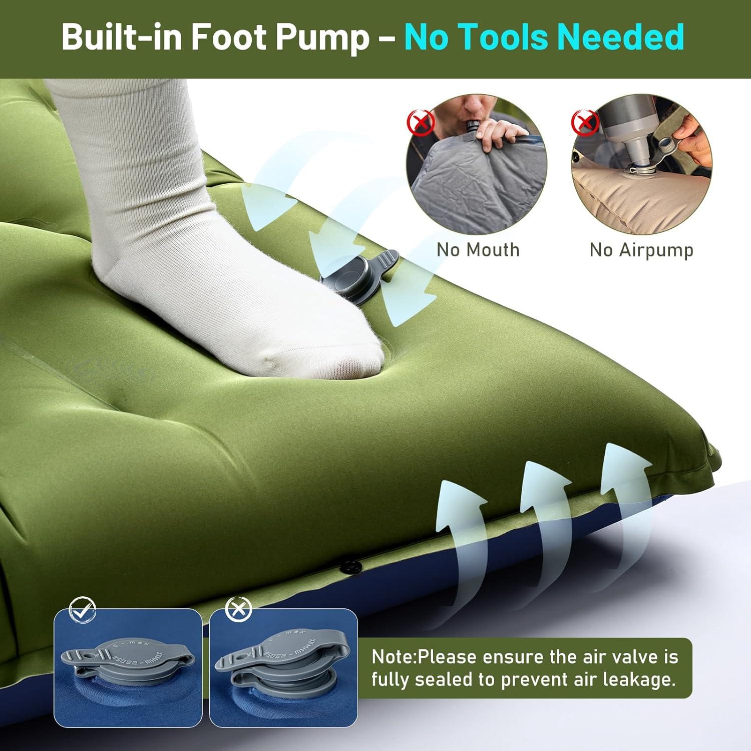 Colchón Inflable KASBAH 200x75 cm 15 cm Grosor con Bomba