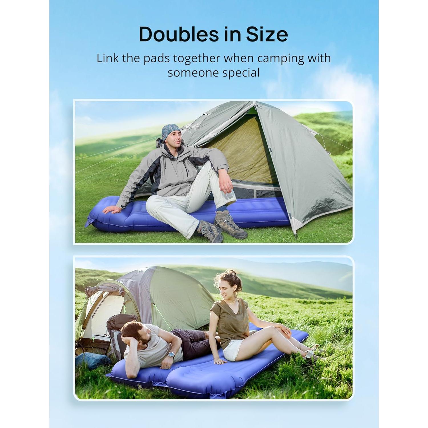 Colchoneta Inflable Andola HF069 Doble 5.5" con Almohada