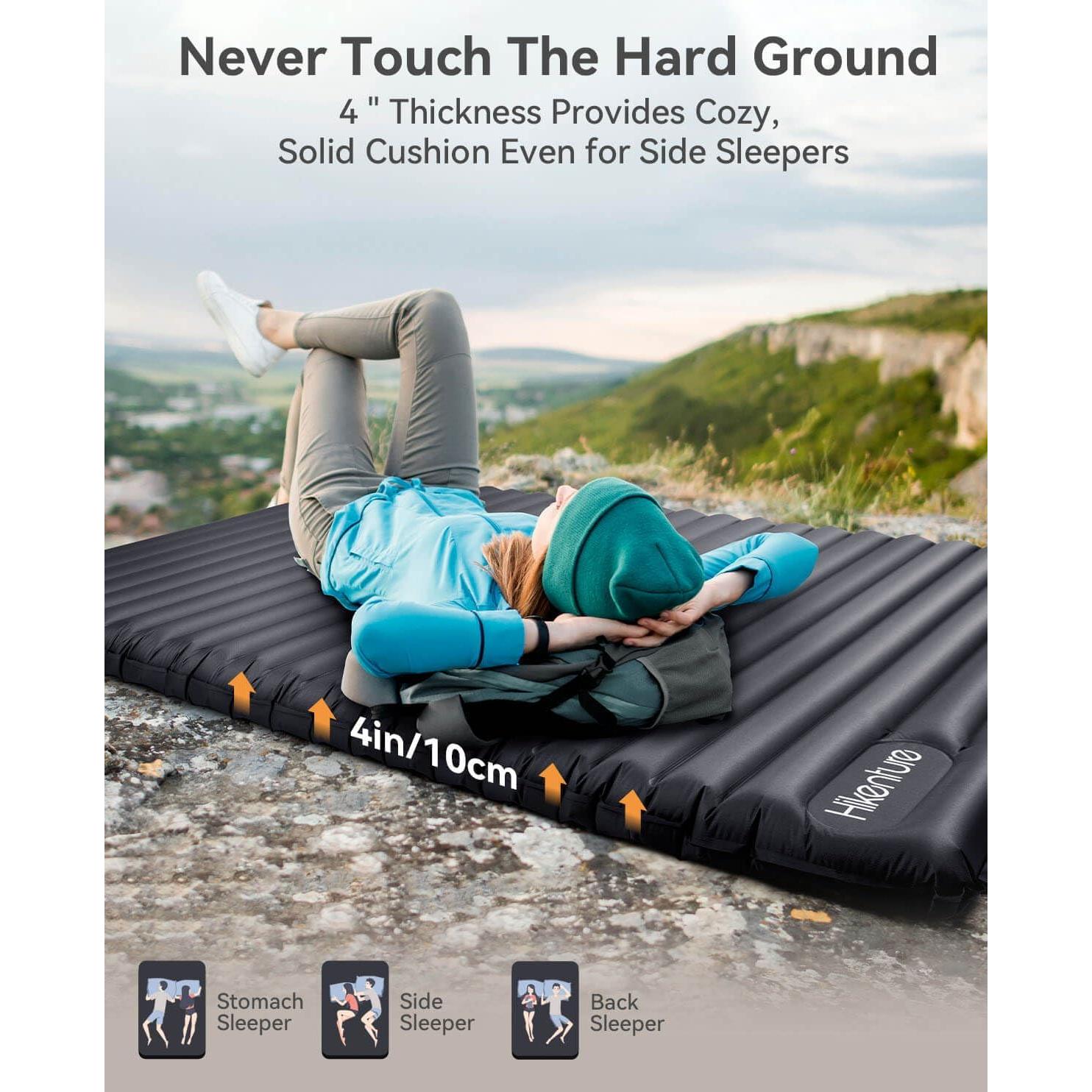 Colchón Inflable Doble Hikenture 200x120.6 cm para Camping