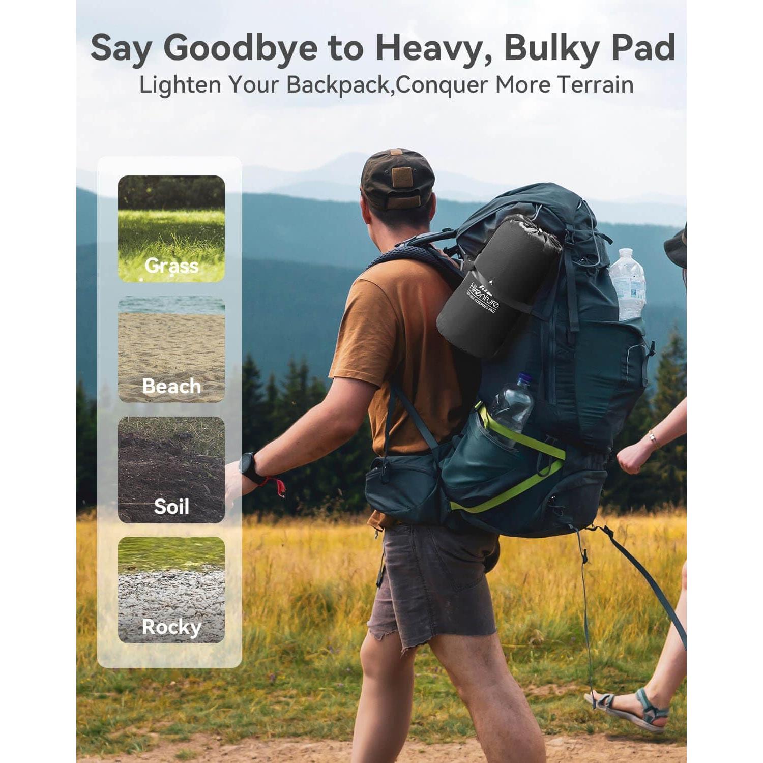 Colchón Inflable Doble Hikenture 200x120.6 cm para Camping