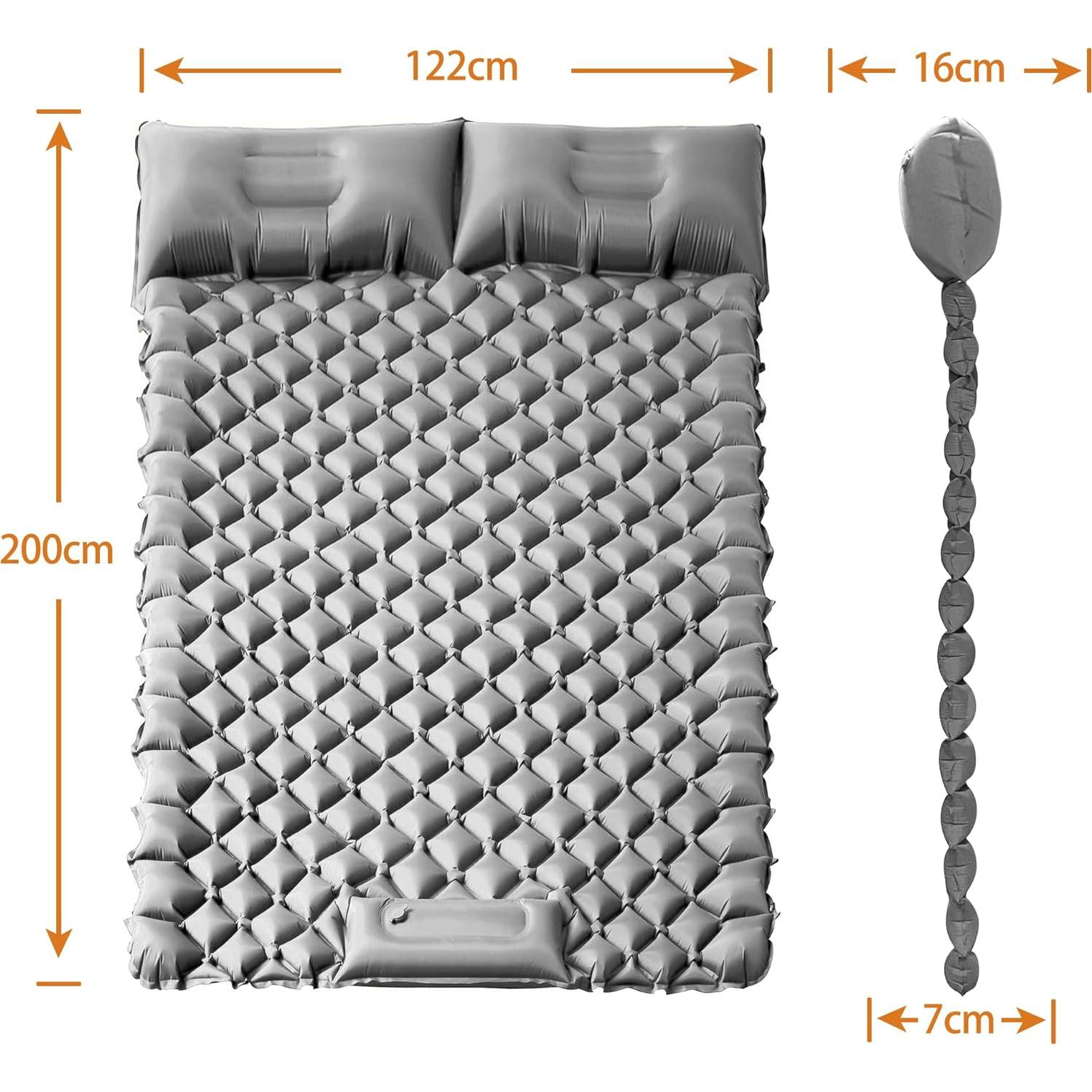 Almohadilla de Dormir Inflable ONTYZZ 193x60 cm Verde con Bomba