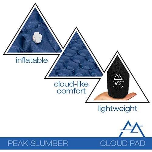 Almohadilla de Dormir Inflable Peak Slumber - 182.88x58.42cm, Ultraligera