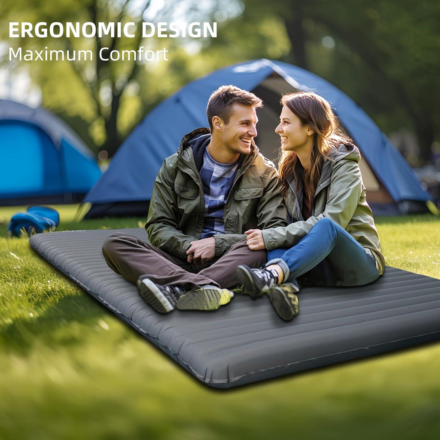 Colchoneta Inflable Doble PopularLdo 198x136cm Impermeable