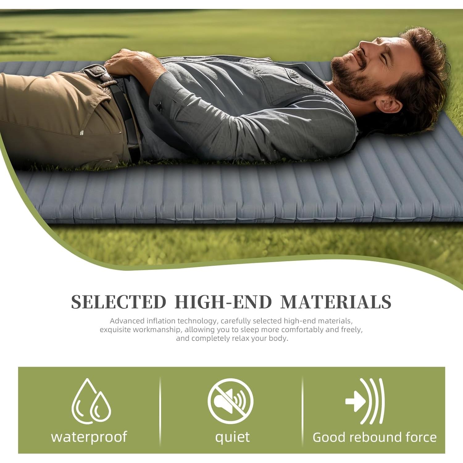 Colchoneta Inflable Doble PopularLdo 198x136cm Impermeable