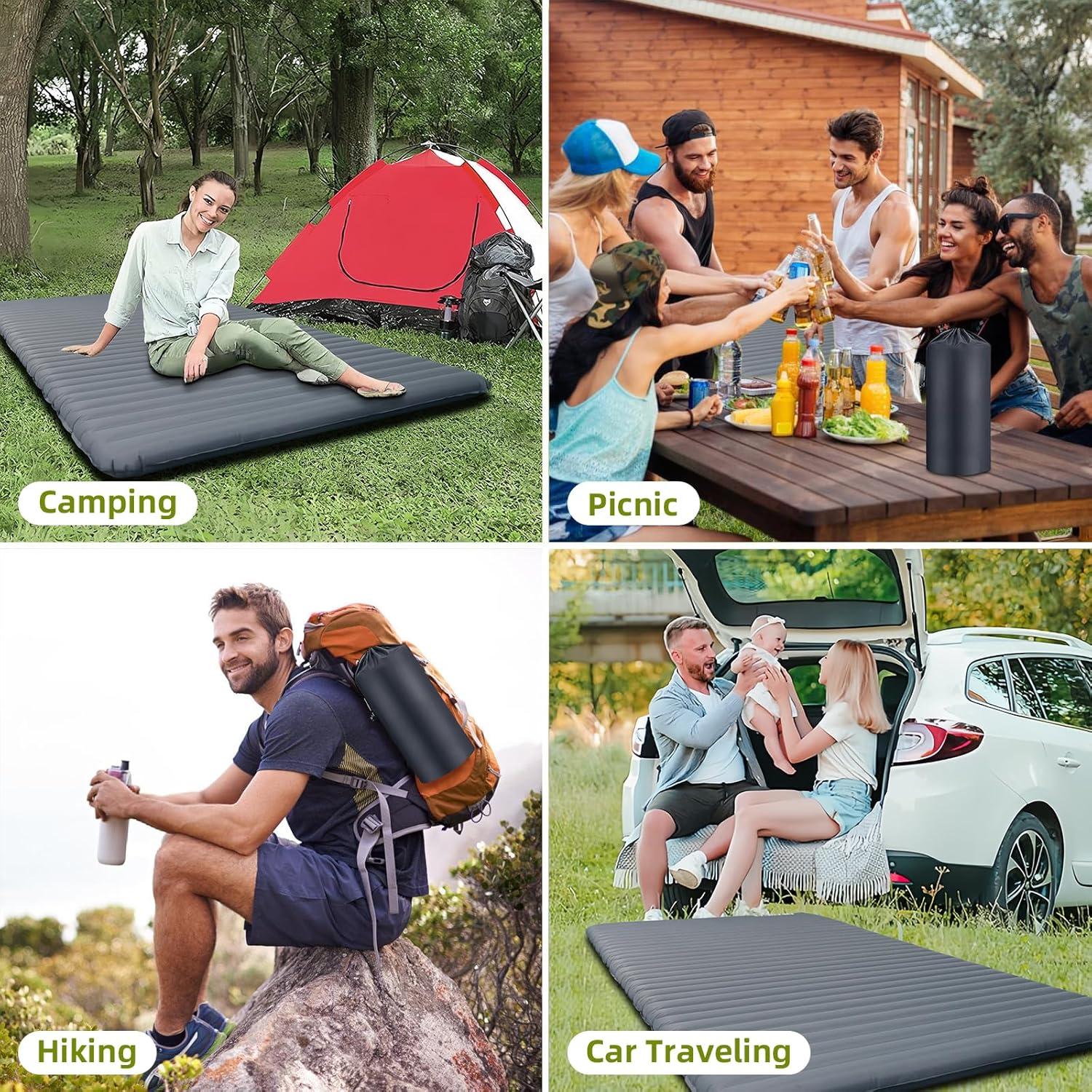 Colchoneta Inflable Doble PopularLdo 198x136cm Impermeable