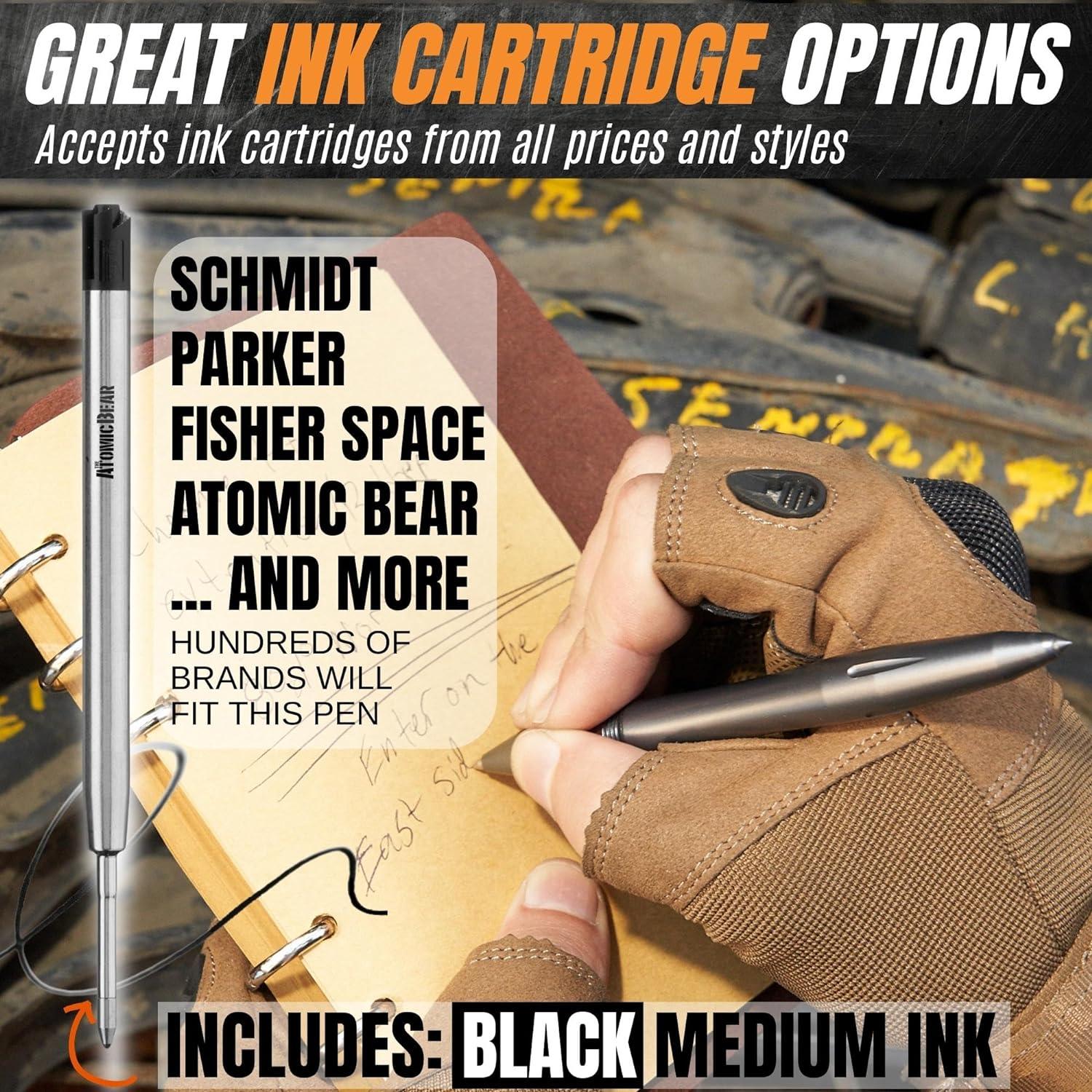 Bolígrafo Táctico Atomic Bear EDC con Rompedor de Cristales