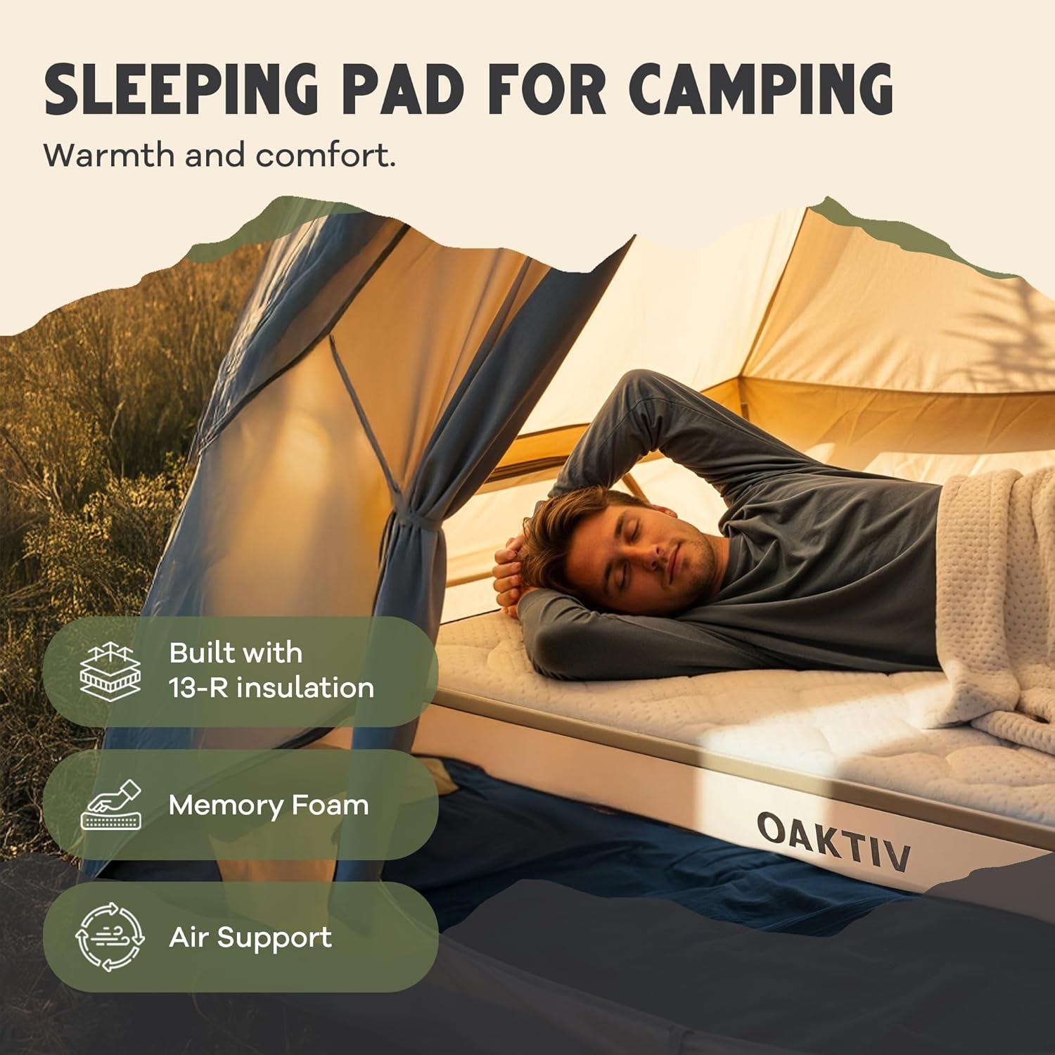 Colchón Autoinflable WanderMate Queen Plus 4" Espuma Memoria