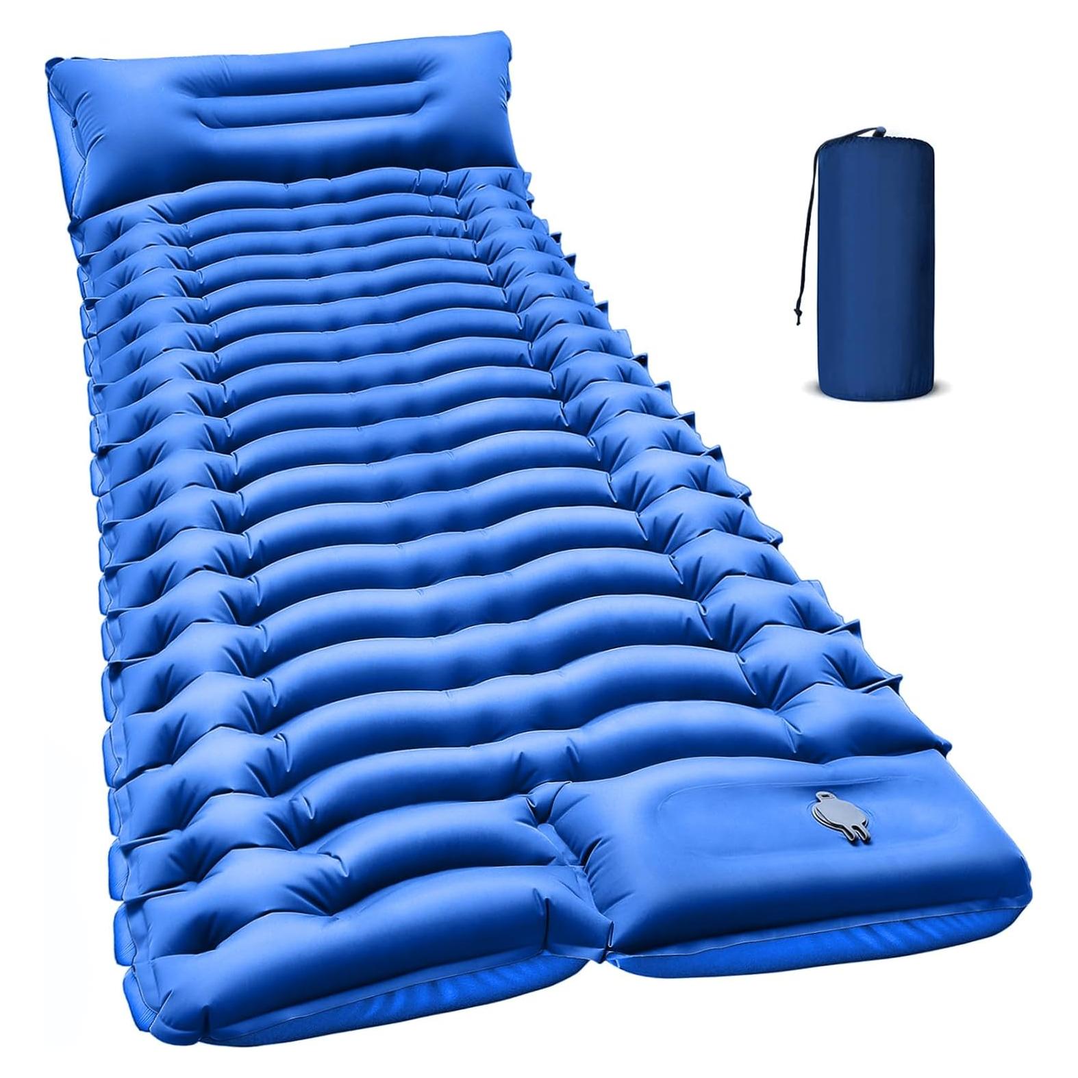 Colchón Inflable de Camping FUN PAC 200x70 cm con Almohada