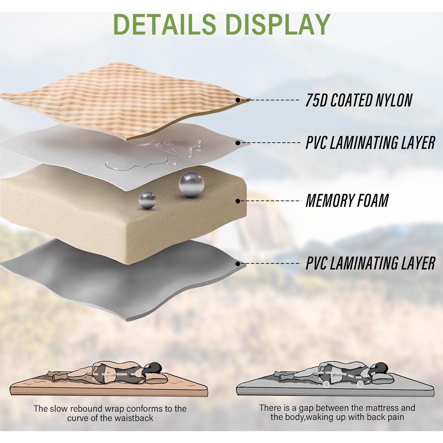 Colchón Inflable M KARMATER RM500 para SUV 185x132 cm