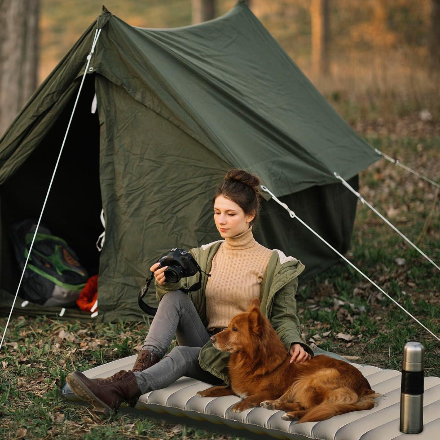 Colchón Inflable Individual Outraveler para Camping 182x71 cm