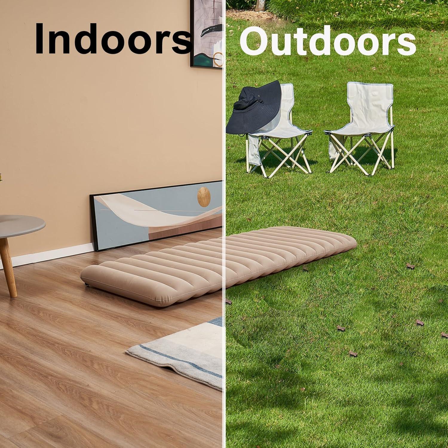 Colchón Inflable Individual Outraveler para Camping 182x71 cm