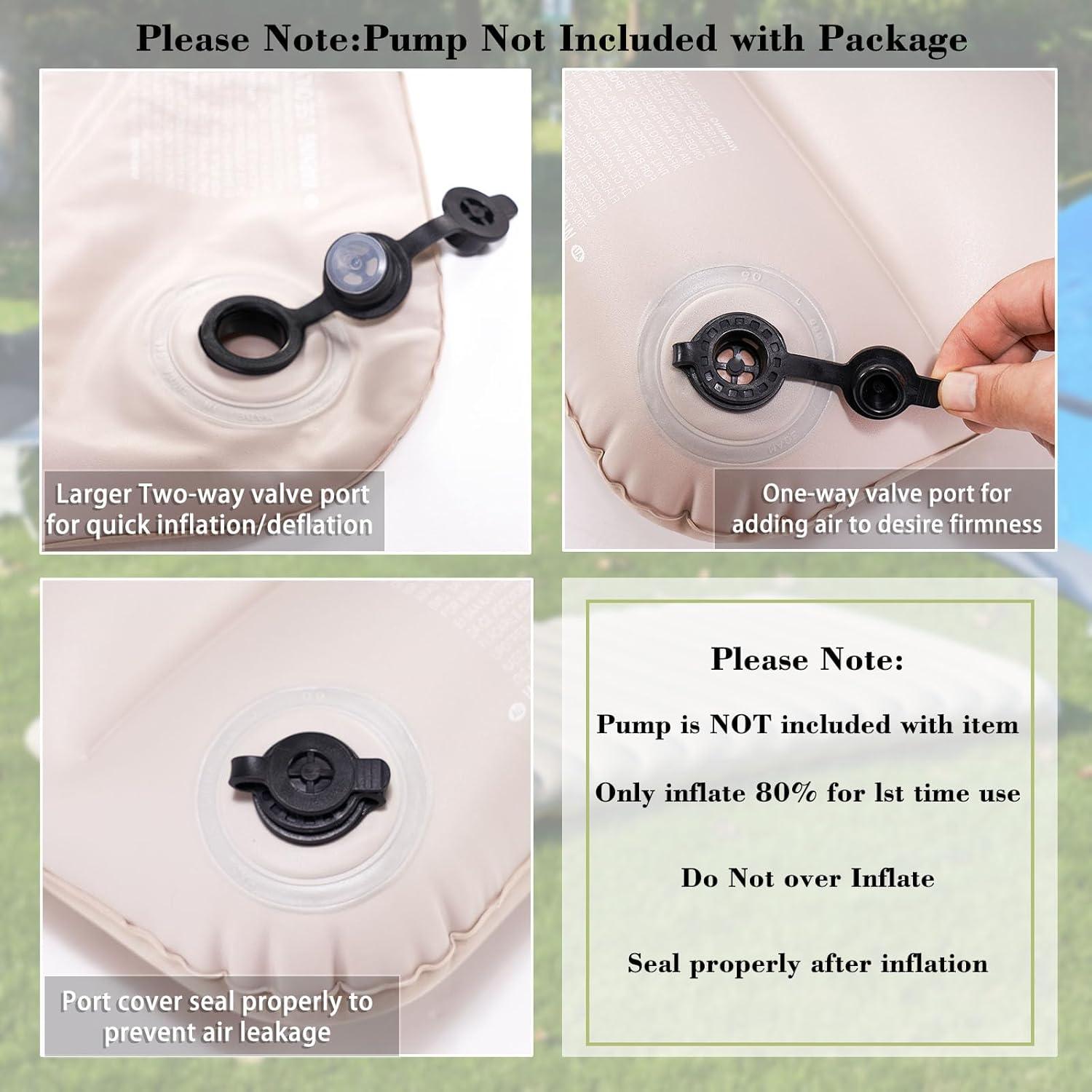 Colchón Inflable Individual Outraveler para Camping 182x71 cm