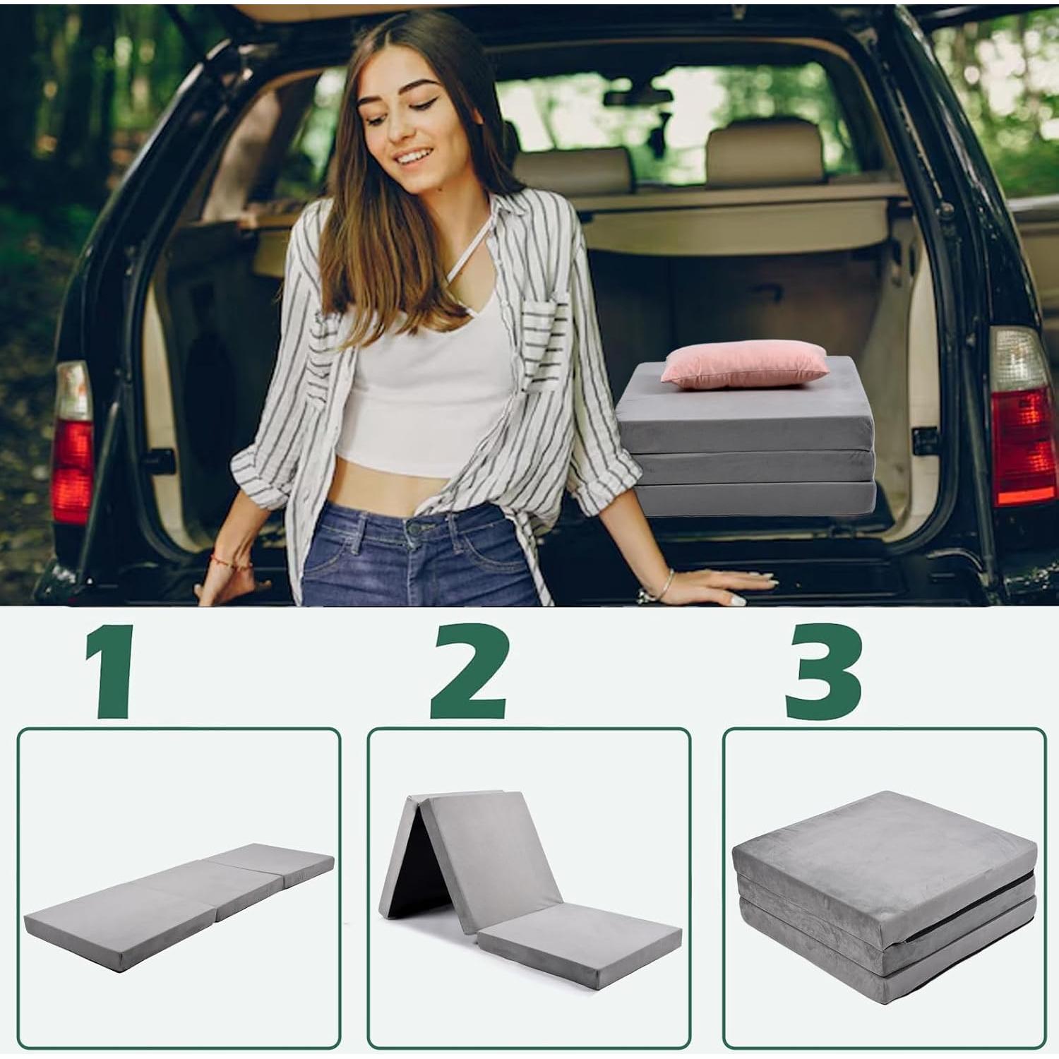 Colchón de Espuma Viscoelástica Maigandamai 180x61cm Plegable