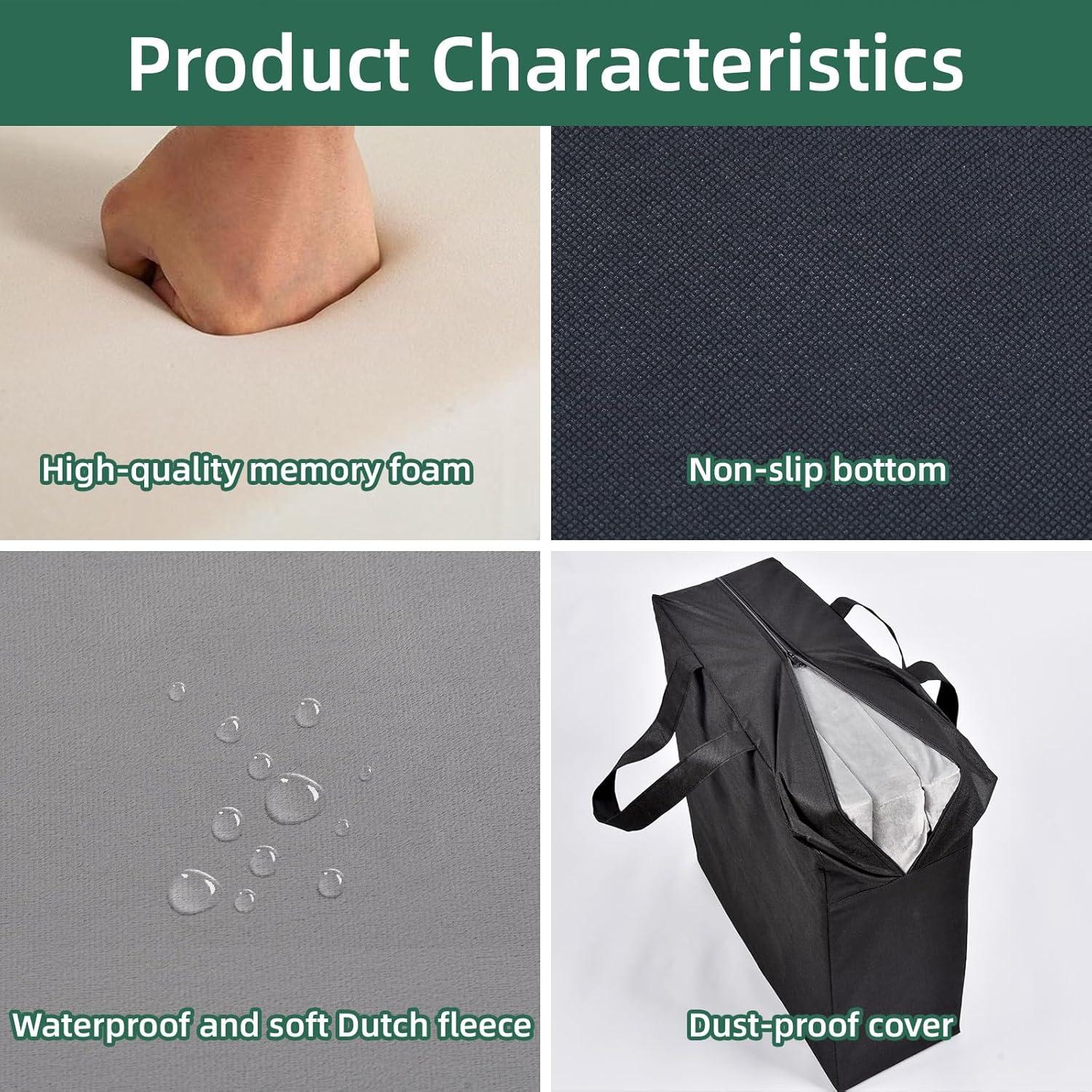 Colchón de Espuma Viscoelástica Maigandamai 180x61cm Plegable