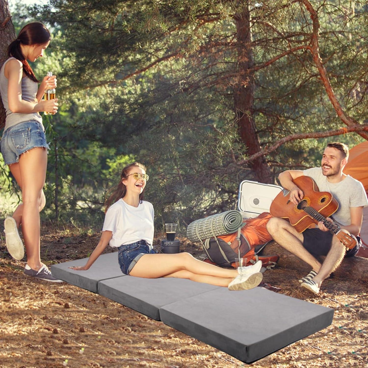 Colchón de Espuma Viscoelástica Maigandamai 180x61cm Plegable