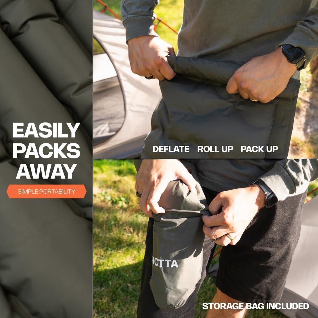 Pad de Suelo Inflable Angora Brands 188x63.5cm para Camping