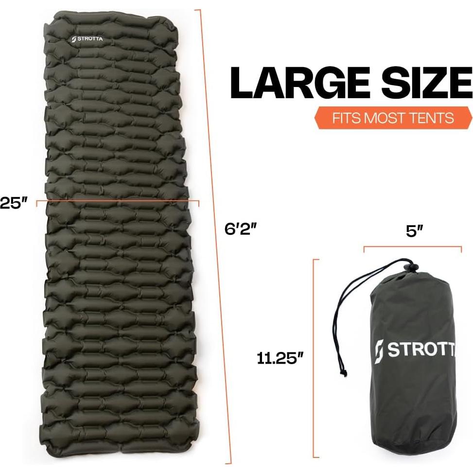 Pad de Suelo Inflable Angora Brands 188x63.5cm para Camping