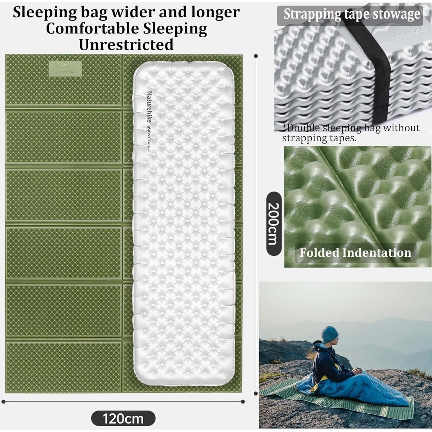 Colchoneta de Camping Windhike Ultra-Ligera 400g IXPE Aluminio