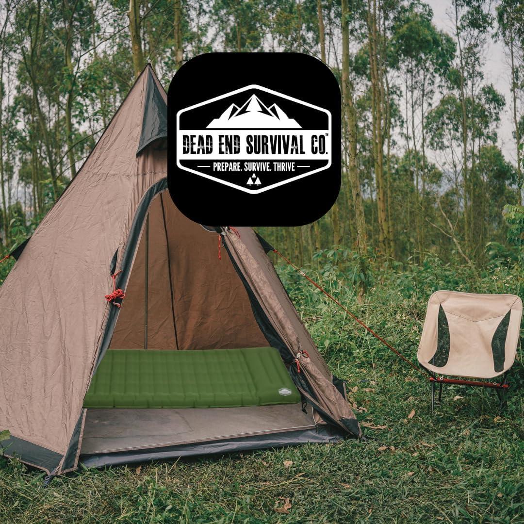 Colchón Inflable para Camping SharpSurvival 198x71cm Verde