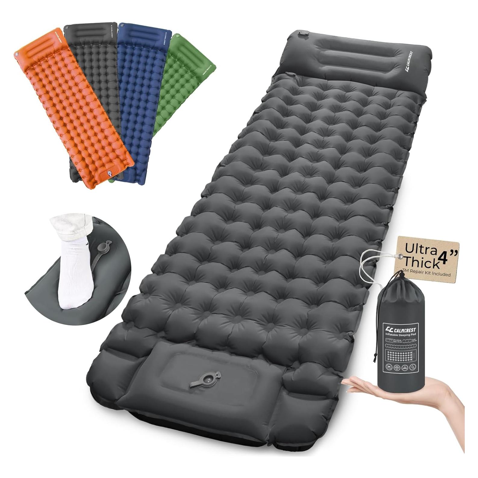 Colchoneta Inflable CALMCREST Individual 200x70cm con Almohada