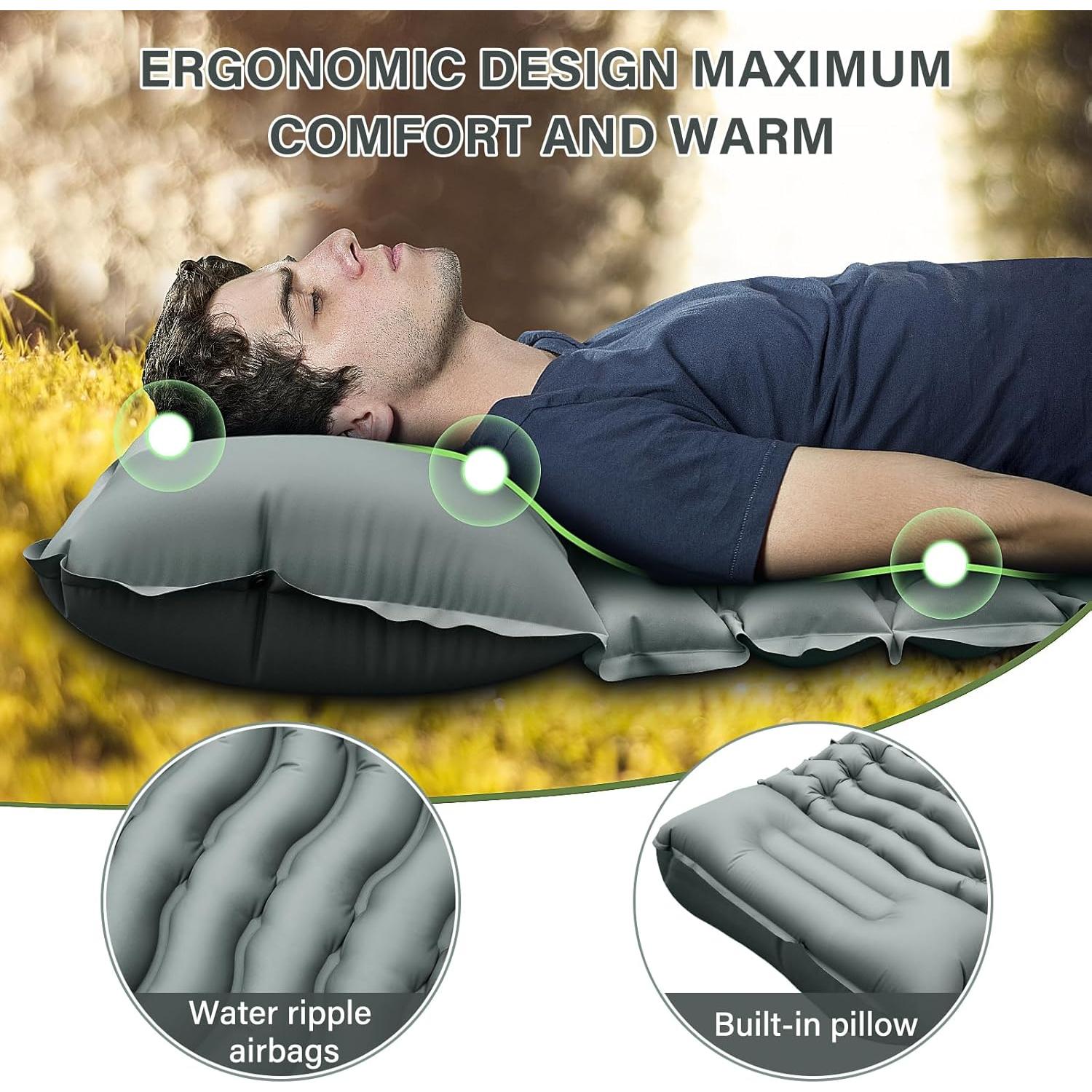 Colchoneta de Camping FUN PAC DRBT1 Ultraligera con Almohada