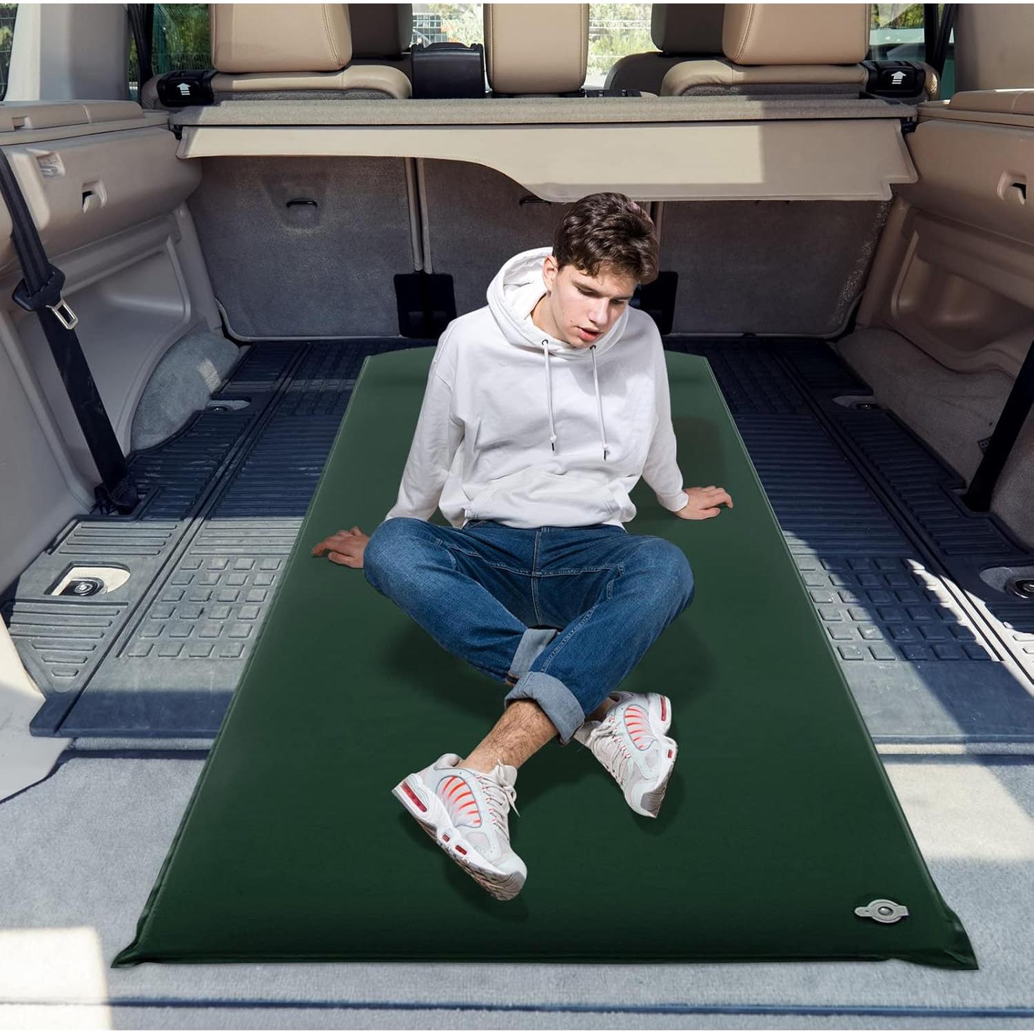 Almohadilla de Dormir Autoinflable Tangkula 75x28x7.6cm Verde