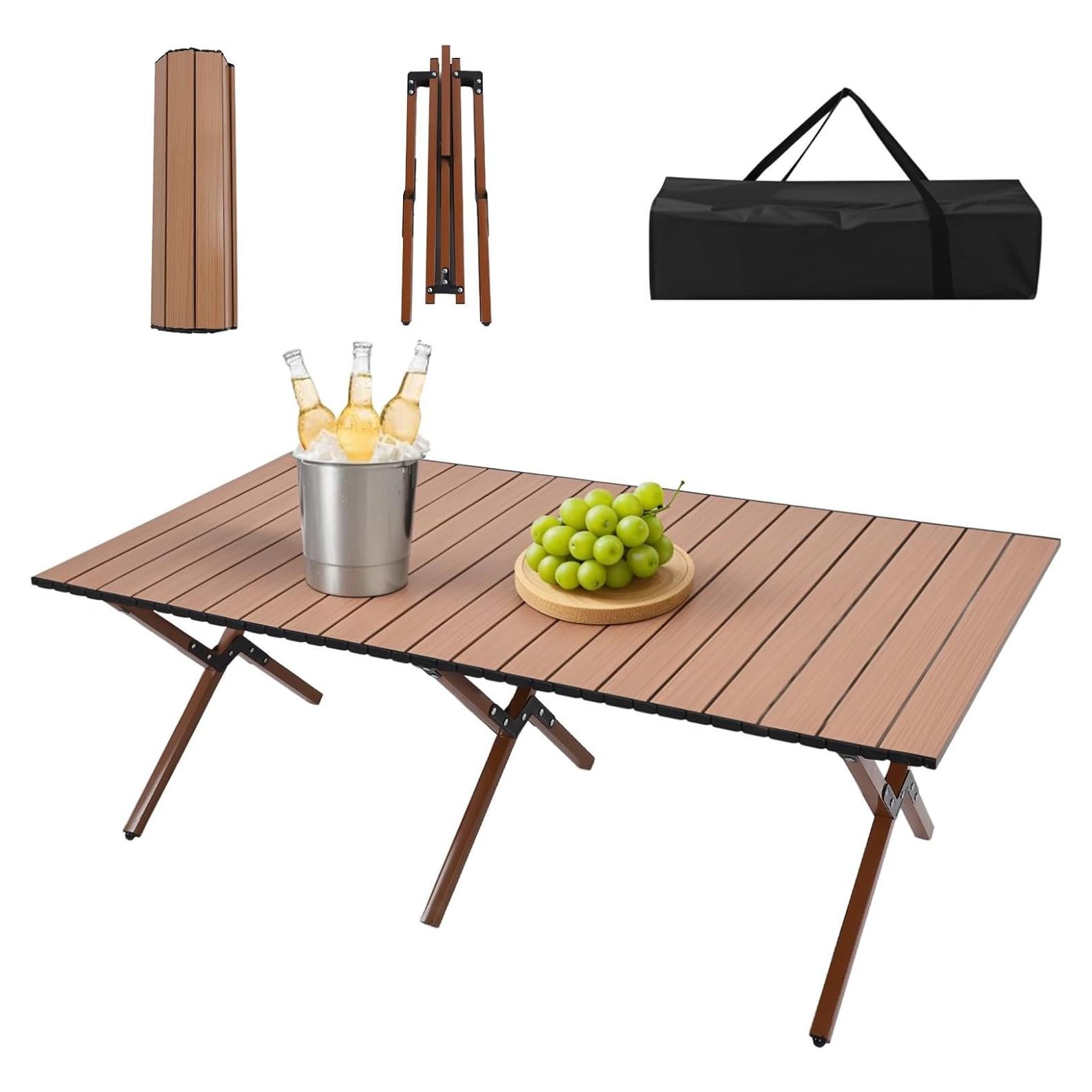 Mesa de Camping Plegable ZEMBSOYA 4-8 Personas 63 kg