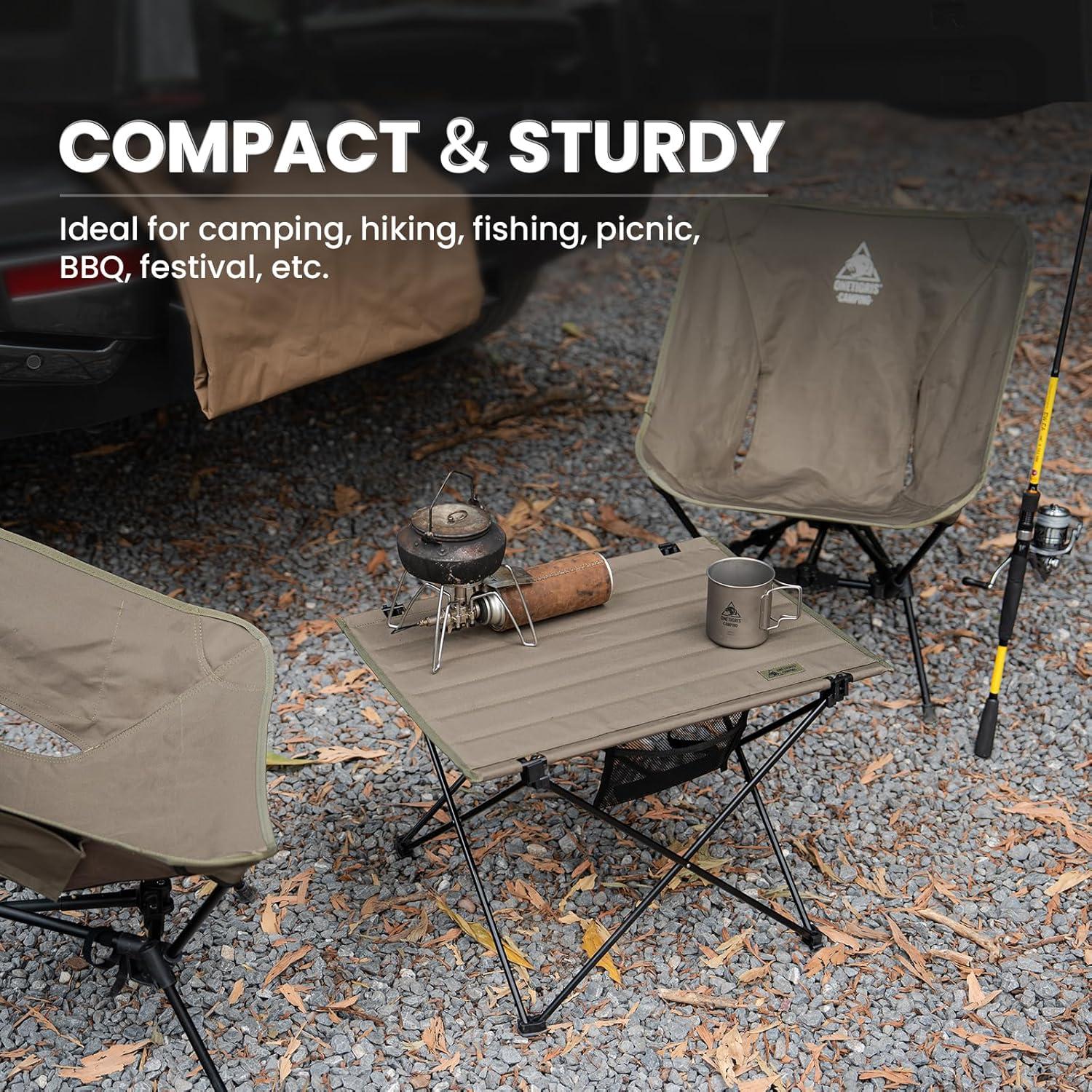 Mesa de Camping Plegable ONETIGRIS CAMPMATE Verde 56.8x42 cm