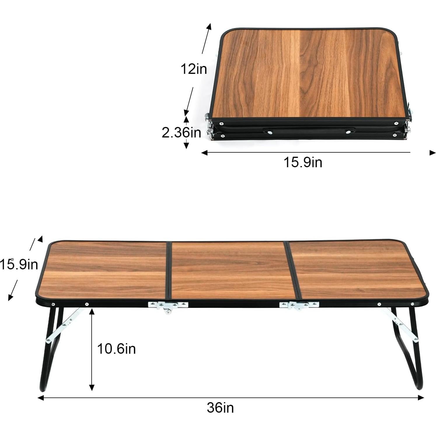 Mesa de Camping Plegable Vathery 91.4x40.4 cm Ligera