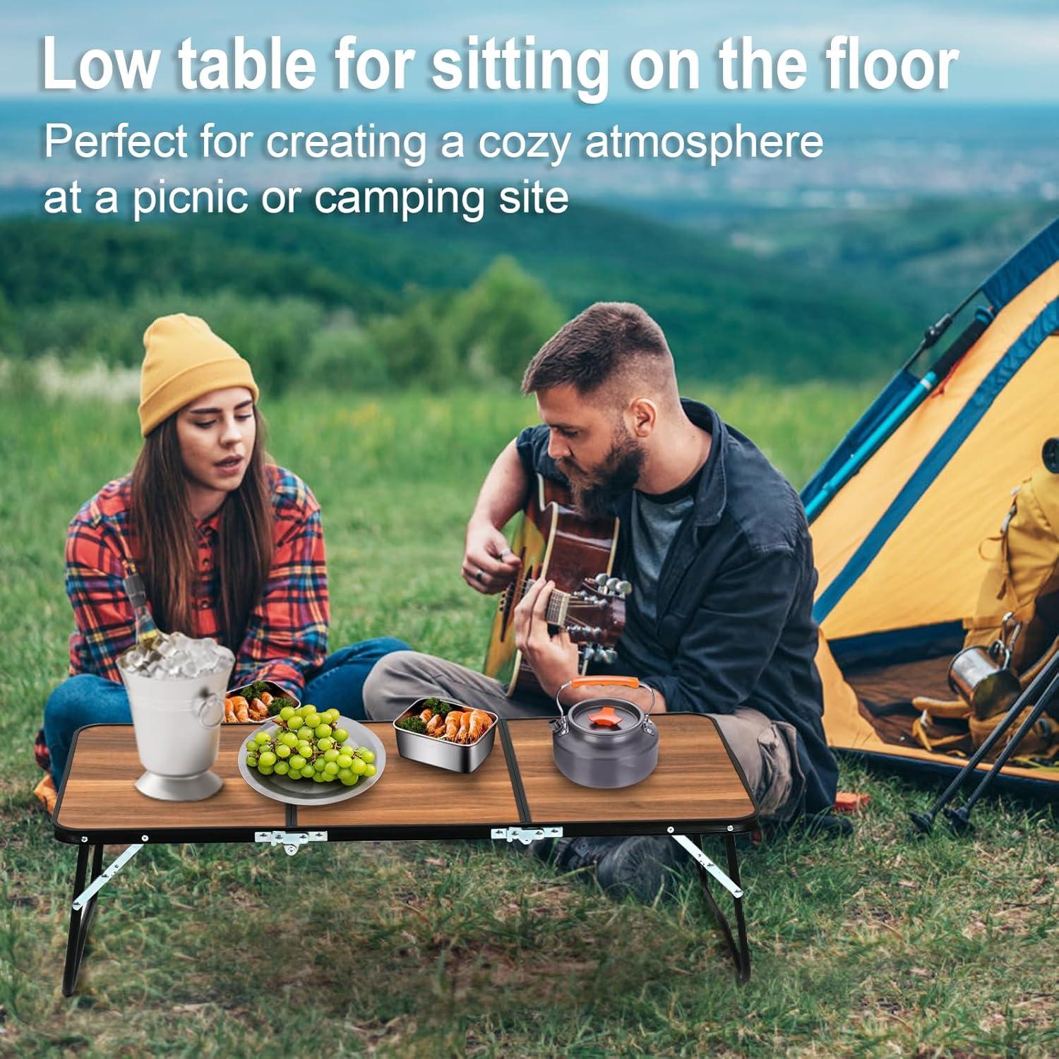 Mesa de Camping Plegable Vathery 91.4x40.4 cm Ligera