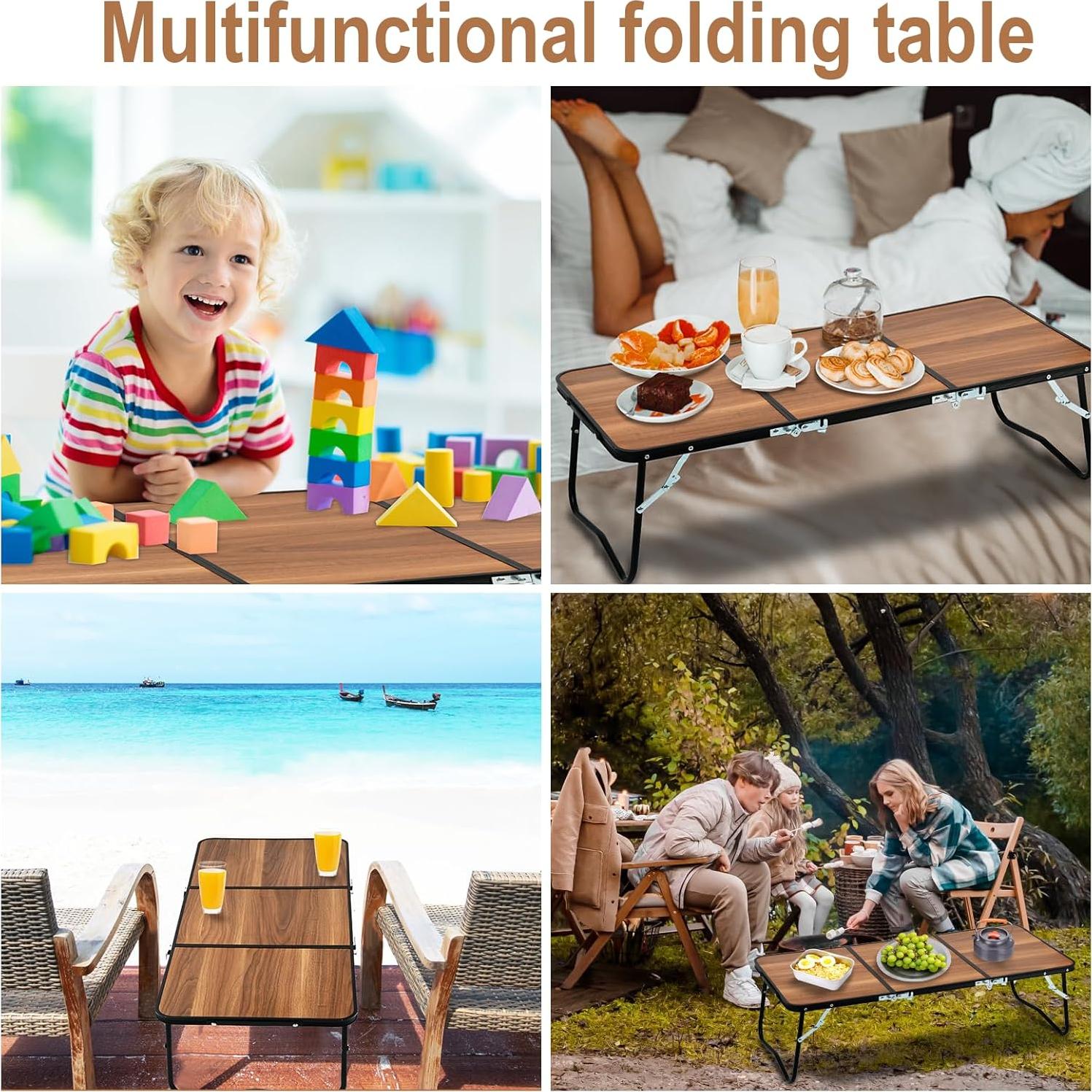 Mesa de Camping Plegable Vathery 91.4x40.4 cm Ligera