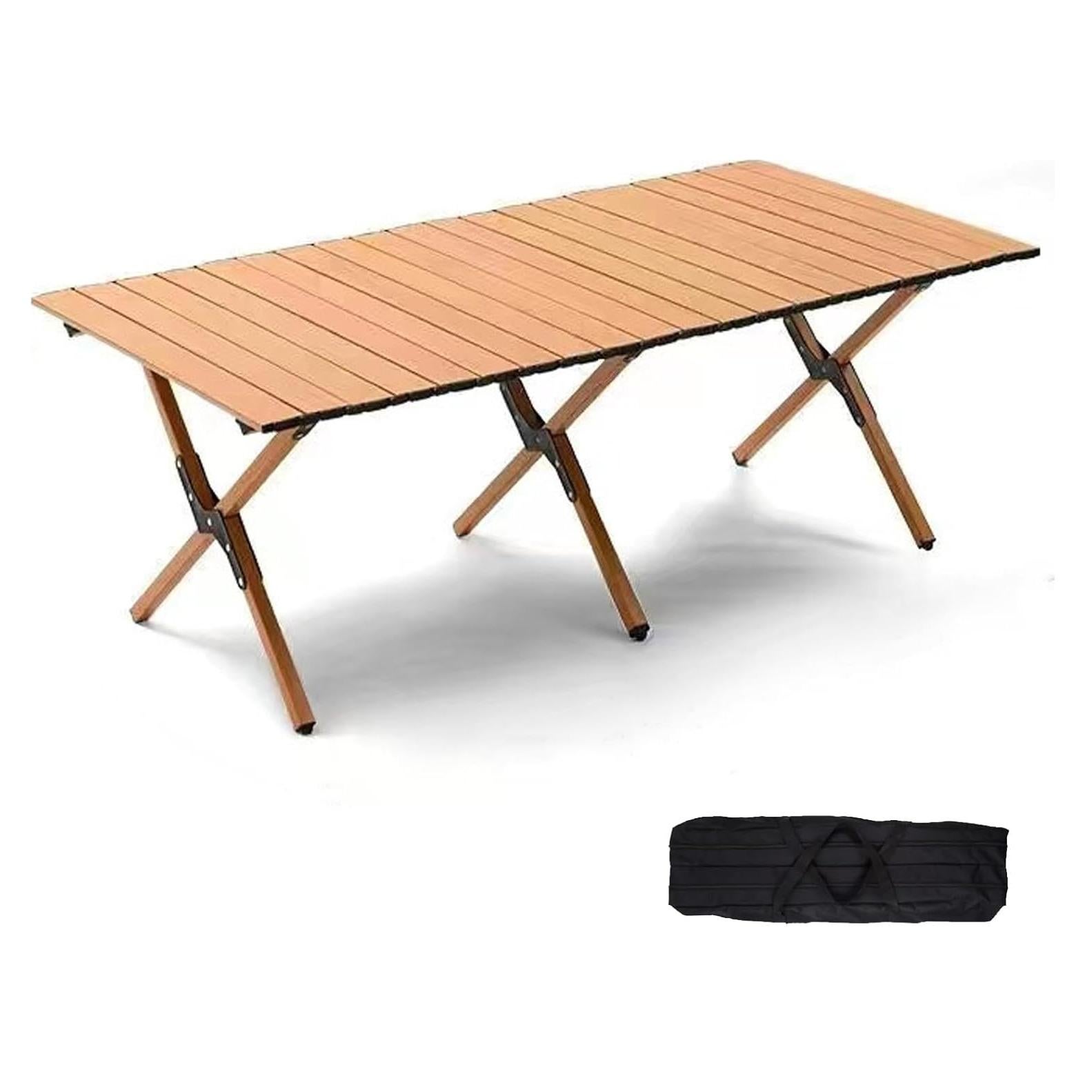 Mesa de Camping Plegable TUTURISLN 120 cm Aluminio Portátil