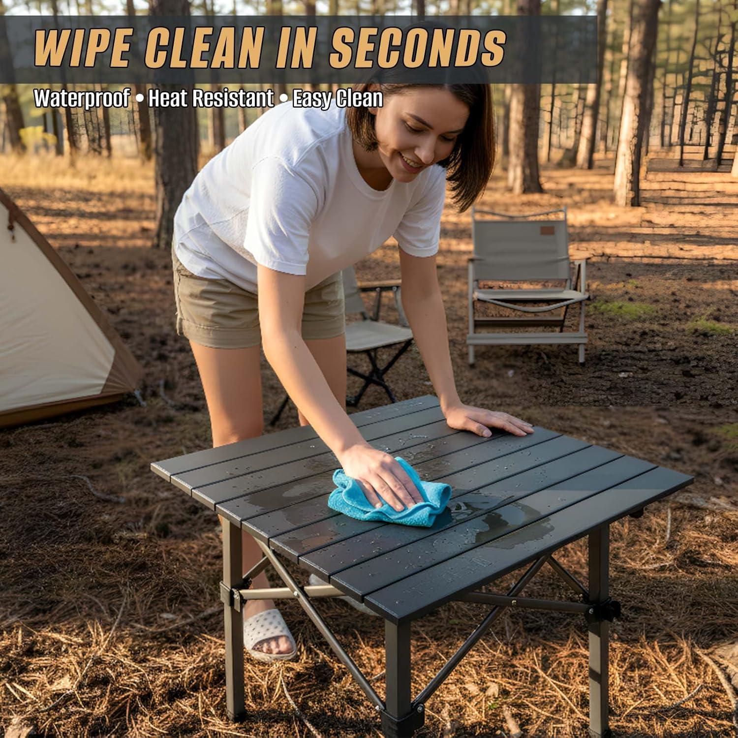 Mesa de Camping Plegable ARMOR CASTLE VF3007 50cm Negra