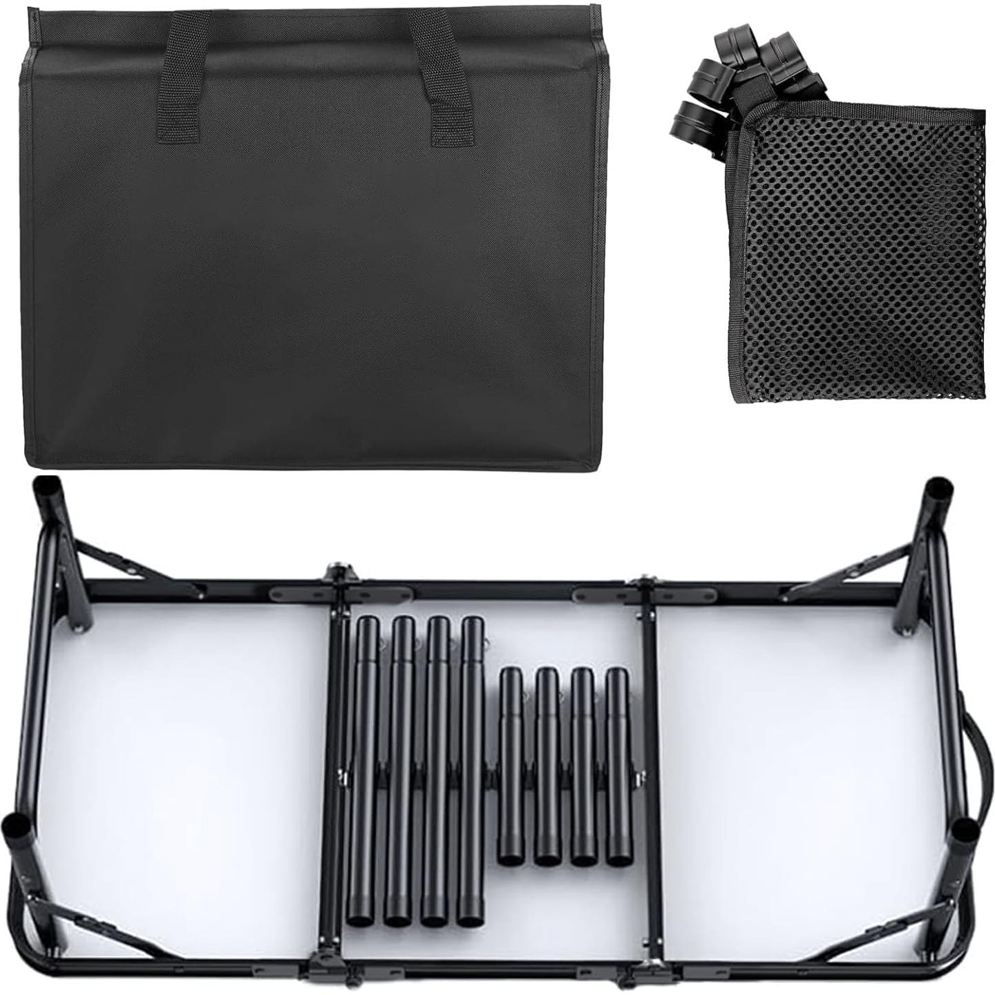 Mesa de Camping Plegable TOOGOND 3 Alturas Ajustables 88.9 cm