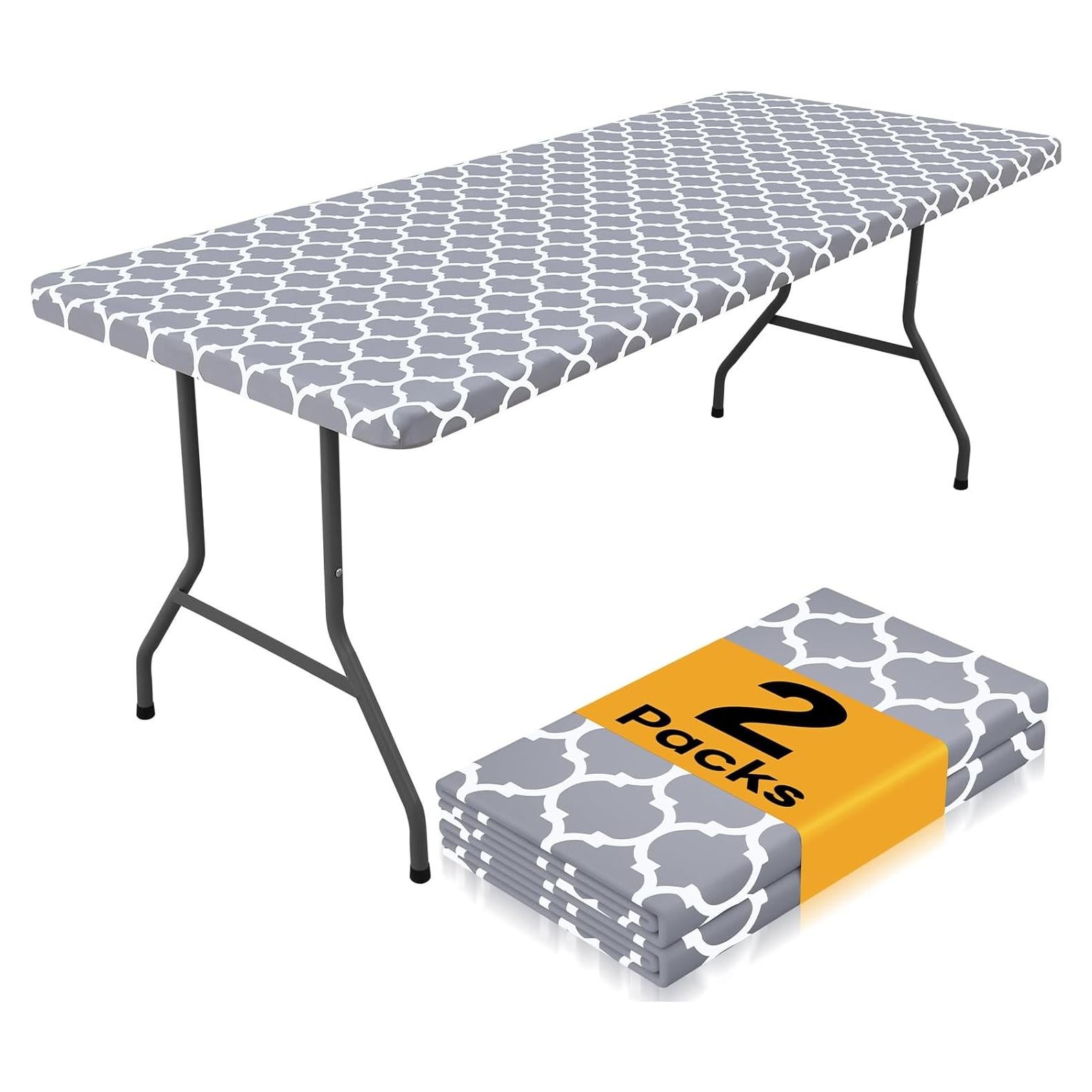 Mantel Rectangular Impermeable Smiry 2 Piezas 76.2x182.9 cm Gris