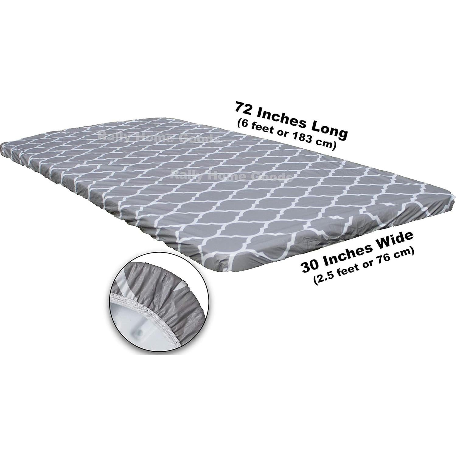 Mantel Rectangular de Vinilo Rally Home Goods 3 Piezas 76x183 cm