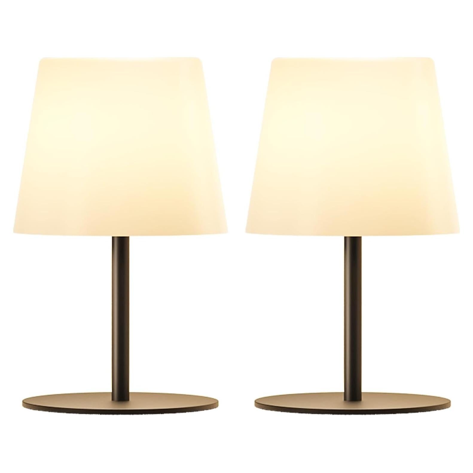 Lámpara de Mesa Inalámbrica EZVALO 4500mAh IP65 2 Paquete Negro