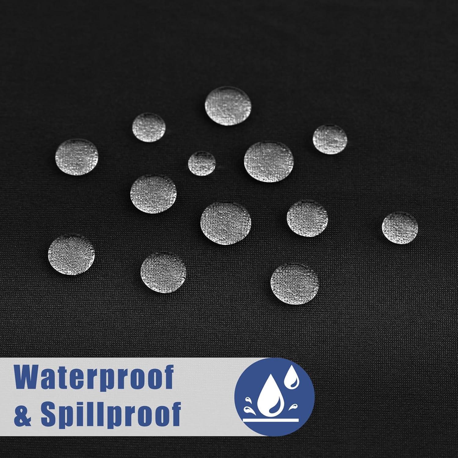 Mantel Rectangular Elástico Moosfor 182.9x76.2cm Negro