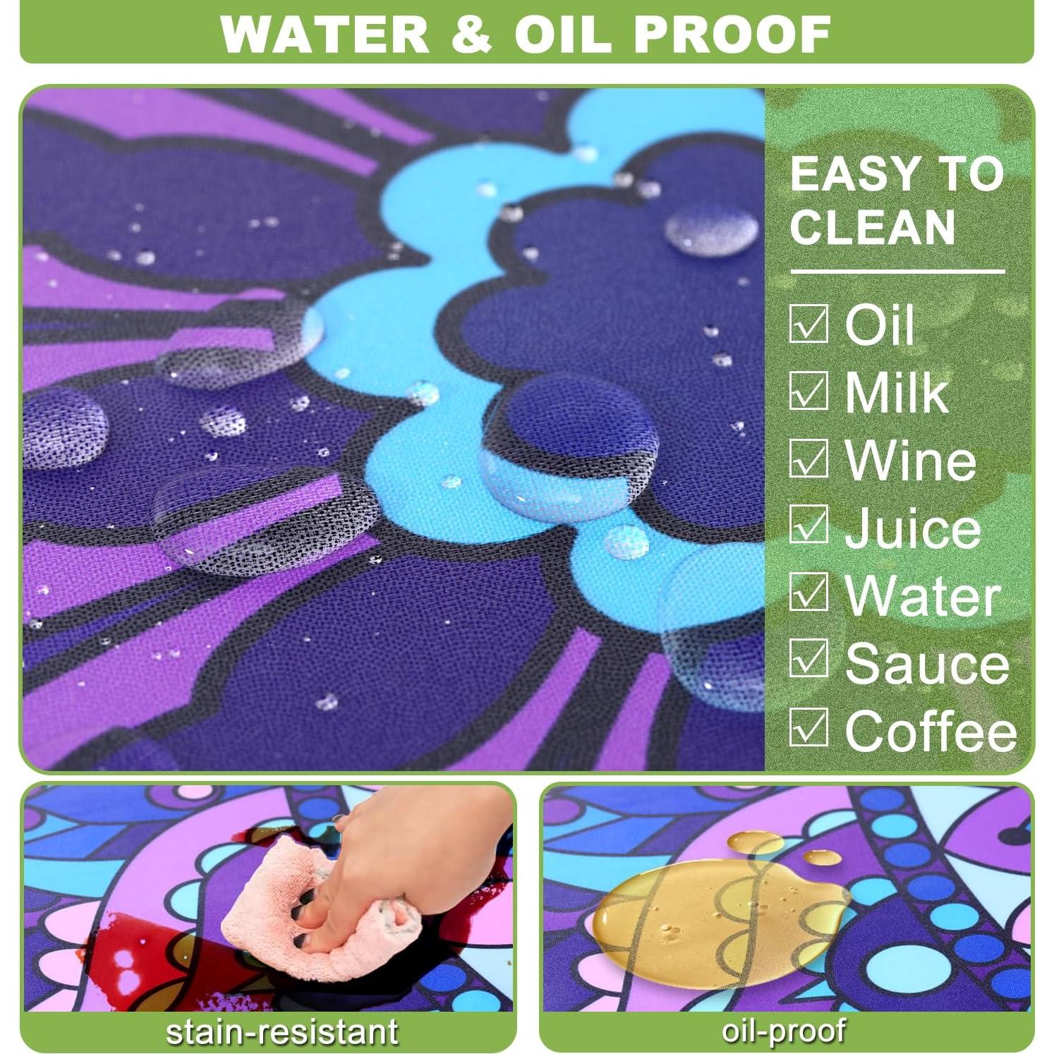 Cubierta de Mesa de Picnic Wrakus 182.88x76.2cm Vinilo Impermeable