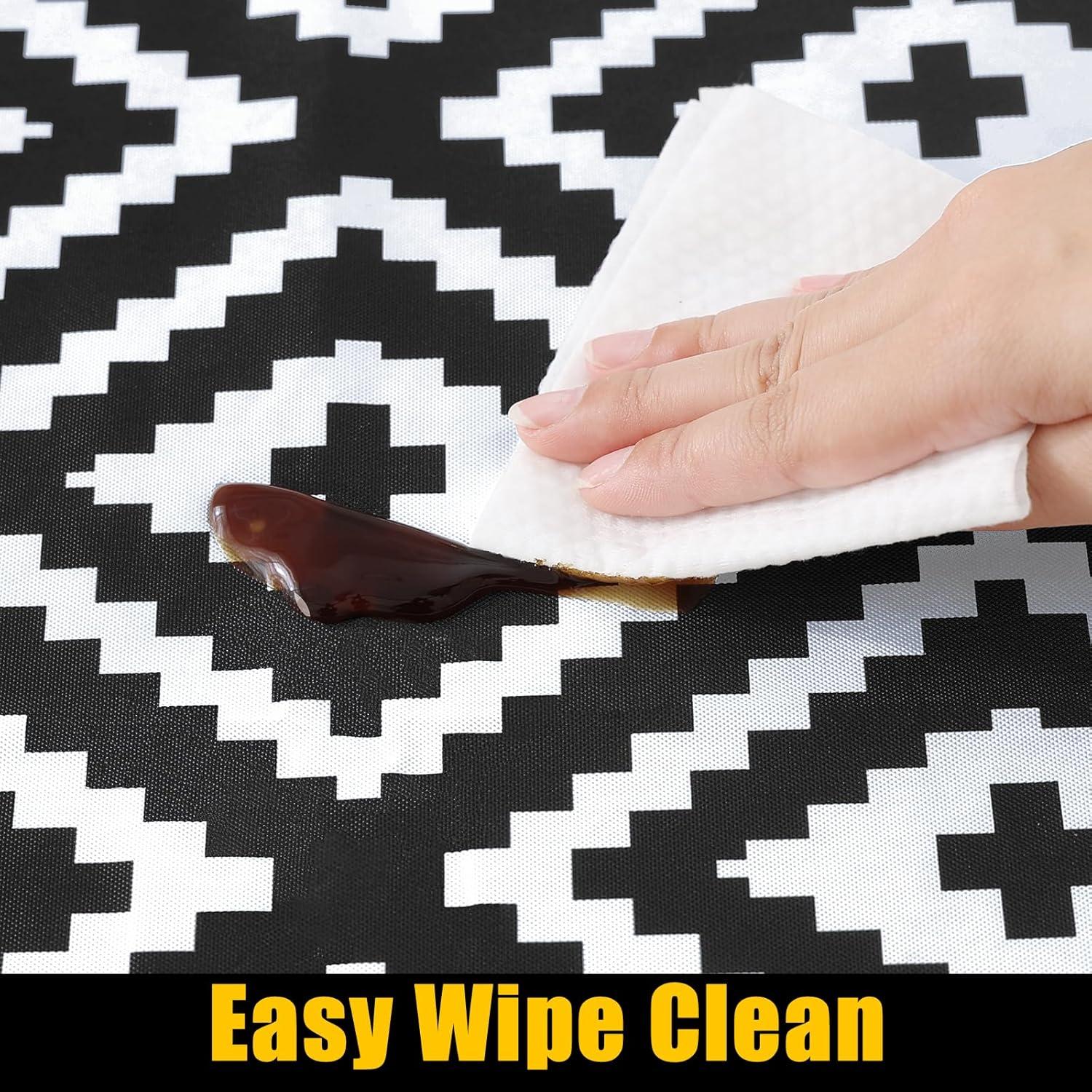 Mantel Rectangular Smiry Negro Impermeable 182.9x76.2 cm