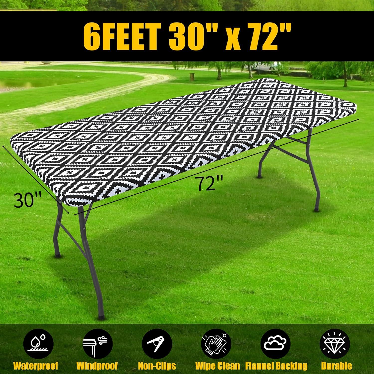 Mantel Rectangular Smiry Negro Impermeable 182.9x76.2 cm