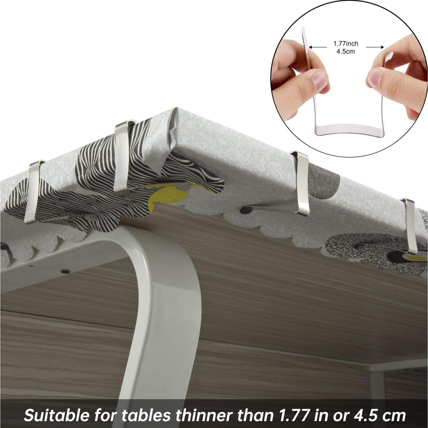 Clips para Manteles TriPole 32 Piezas Acero Inoxidable Reutilizables